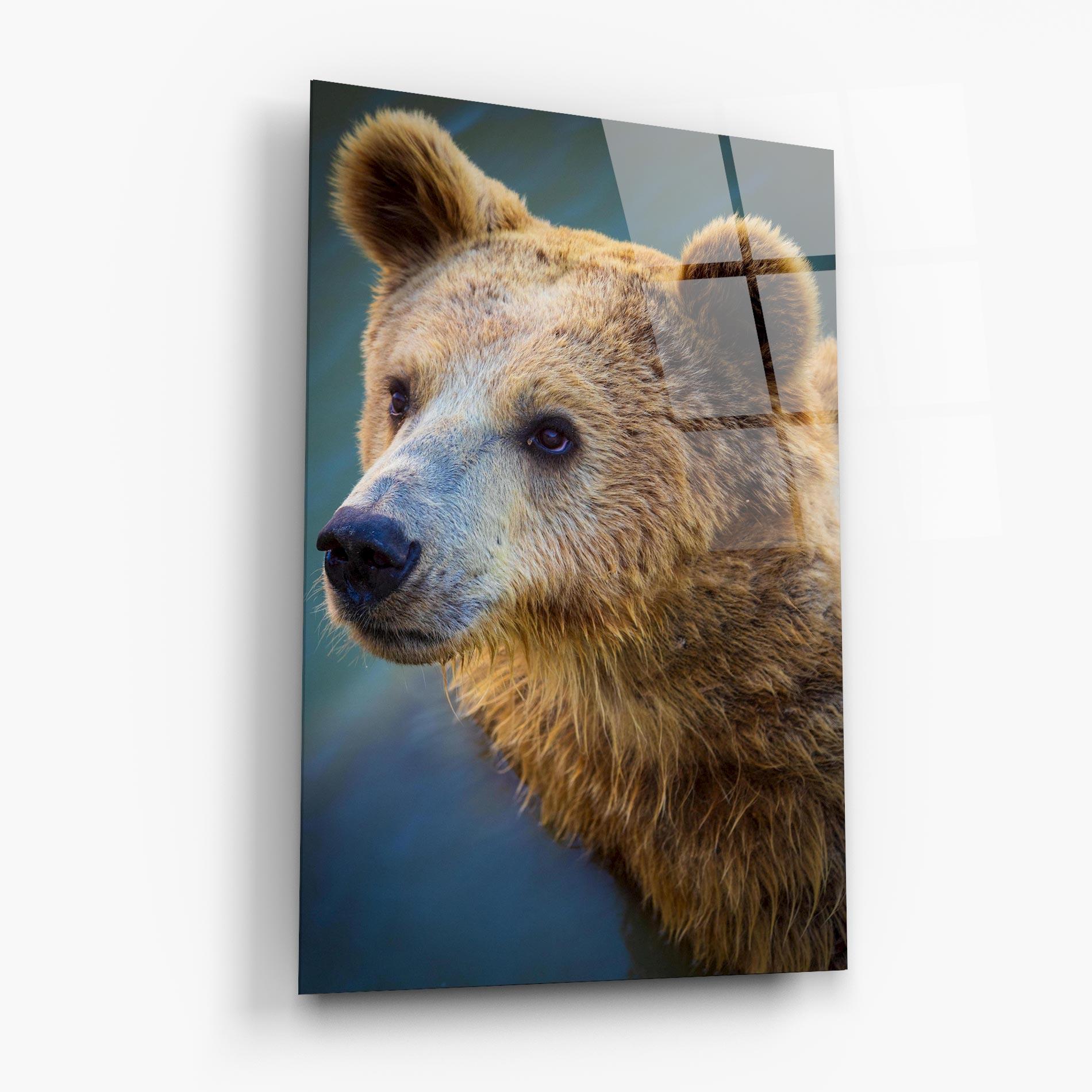 Üvegkép Bear Head mockup 6