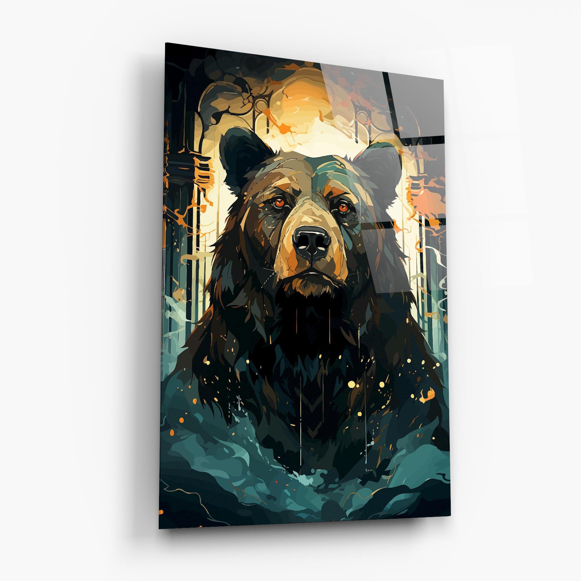 Üvegkép Brown Bear Art mockup 6