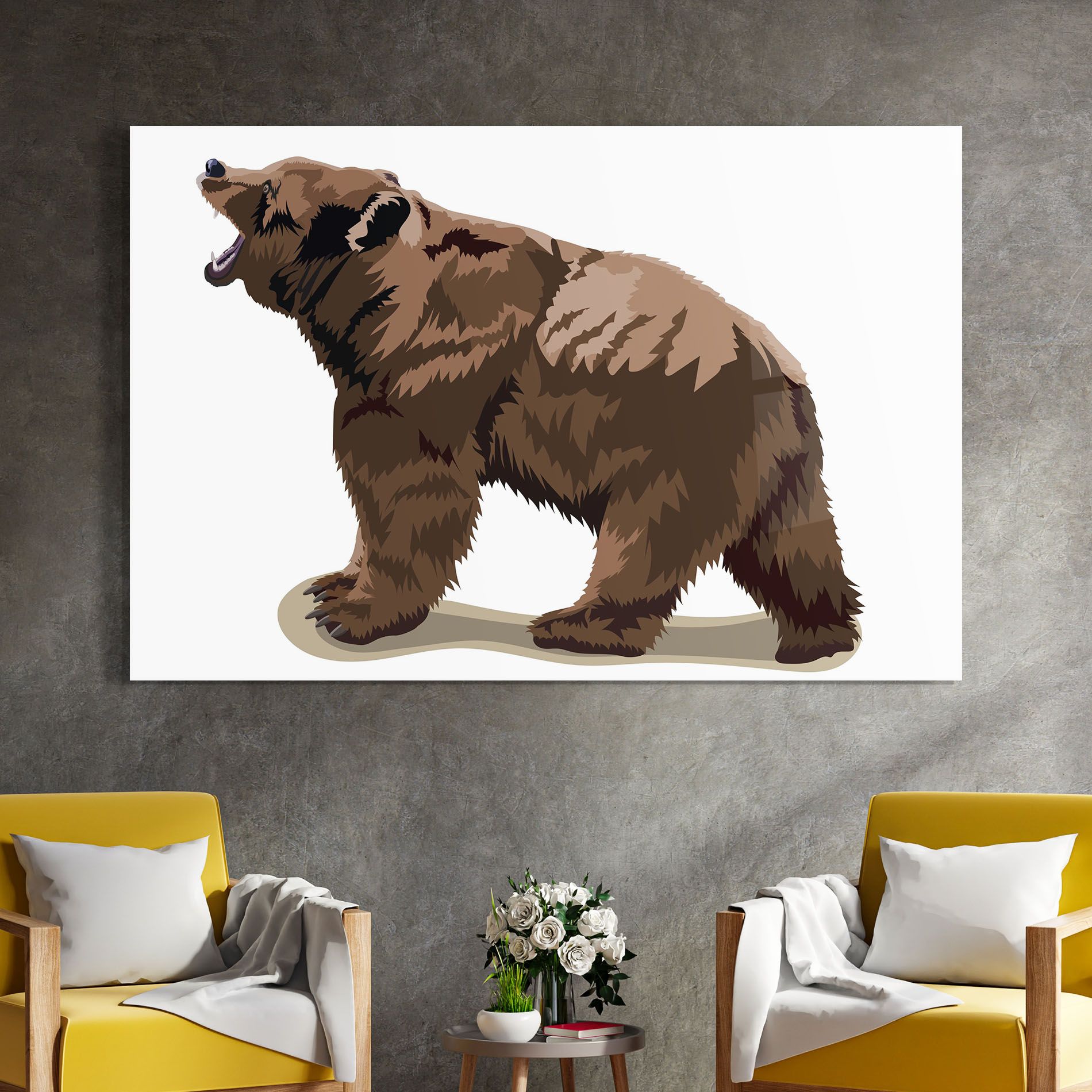Angry Walking Bear mockup 4