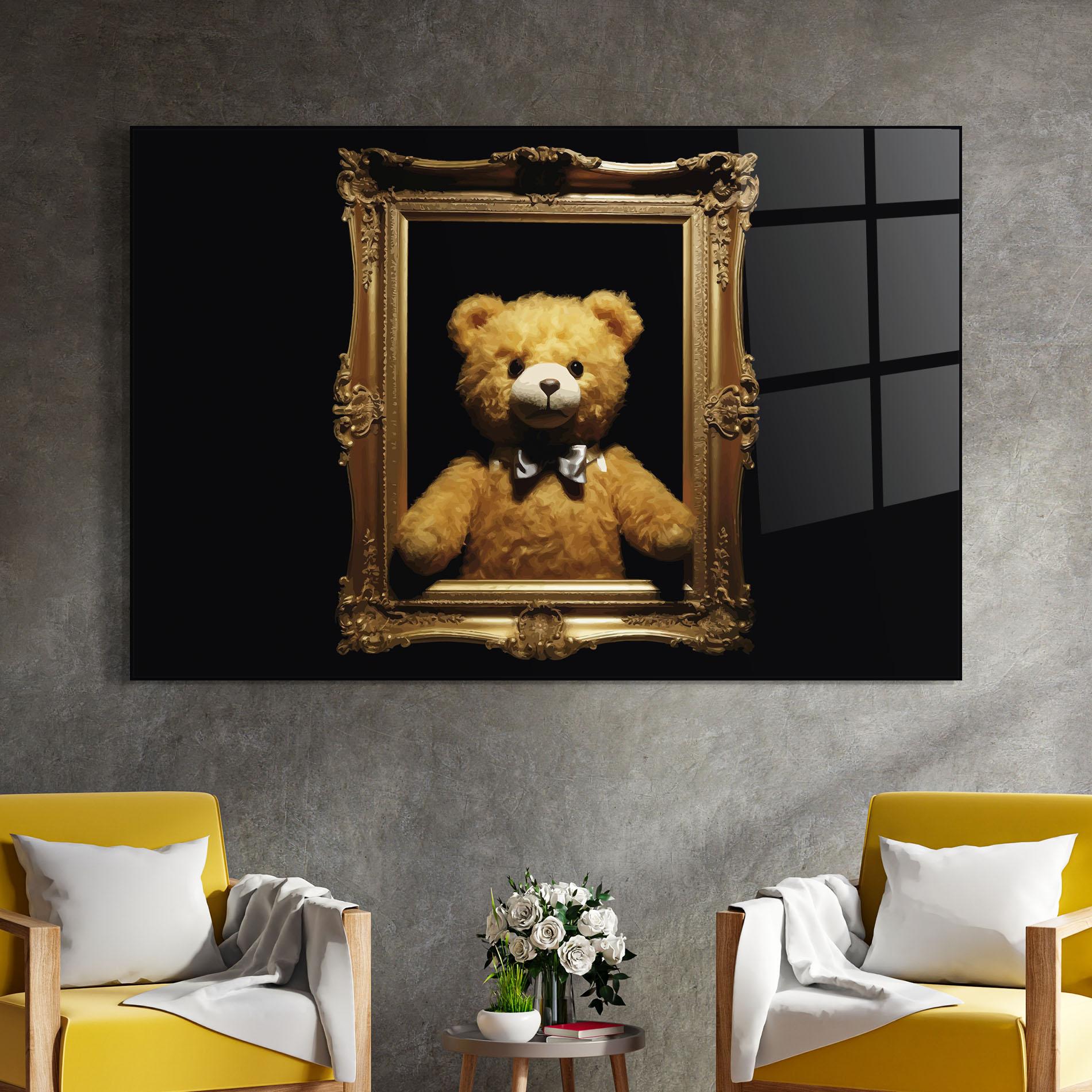 Üvegkép Frame Bear mockup 4