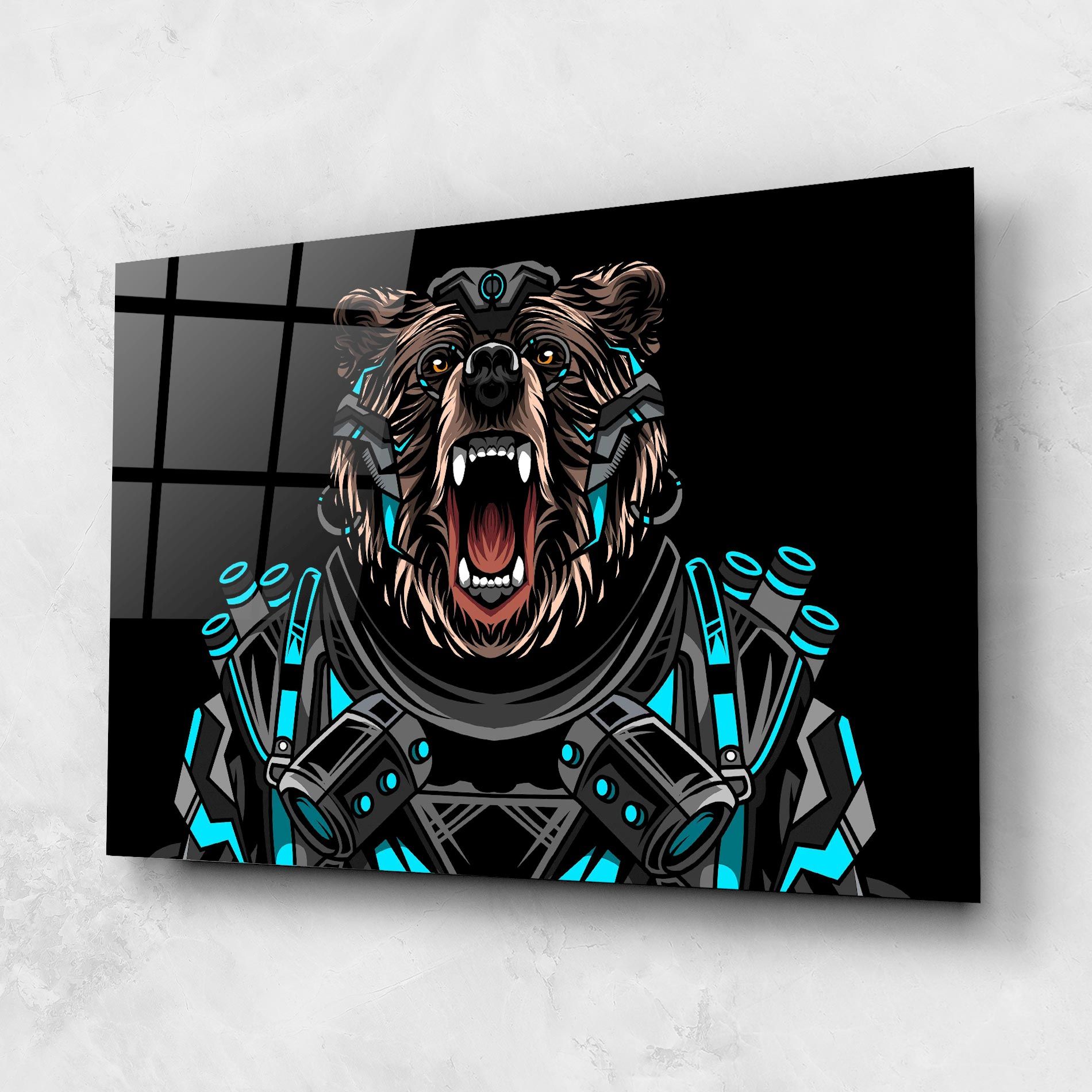 Black Cyborg Bear mockup 1