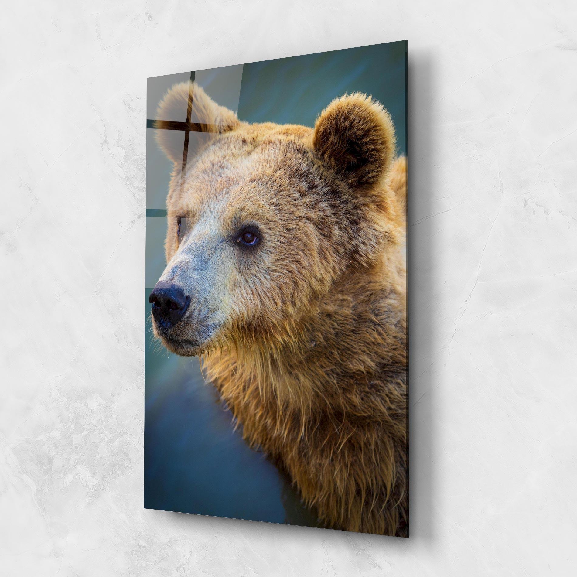 Üvegkép Bear Head mockup 1