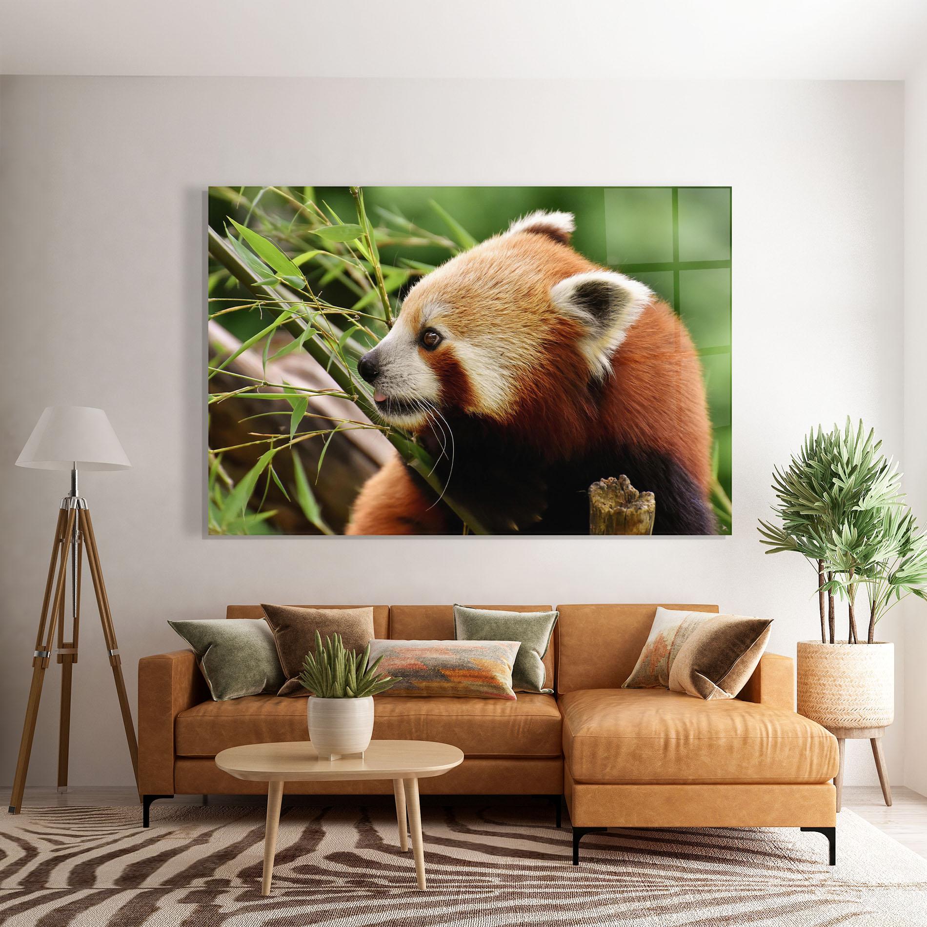 Üvegkép Cute Red Panda mockup 7
