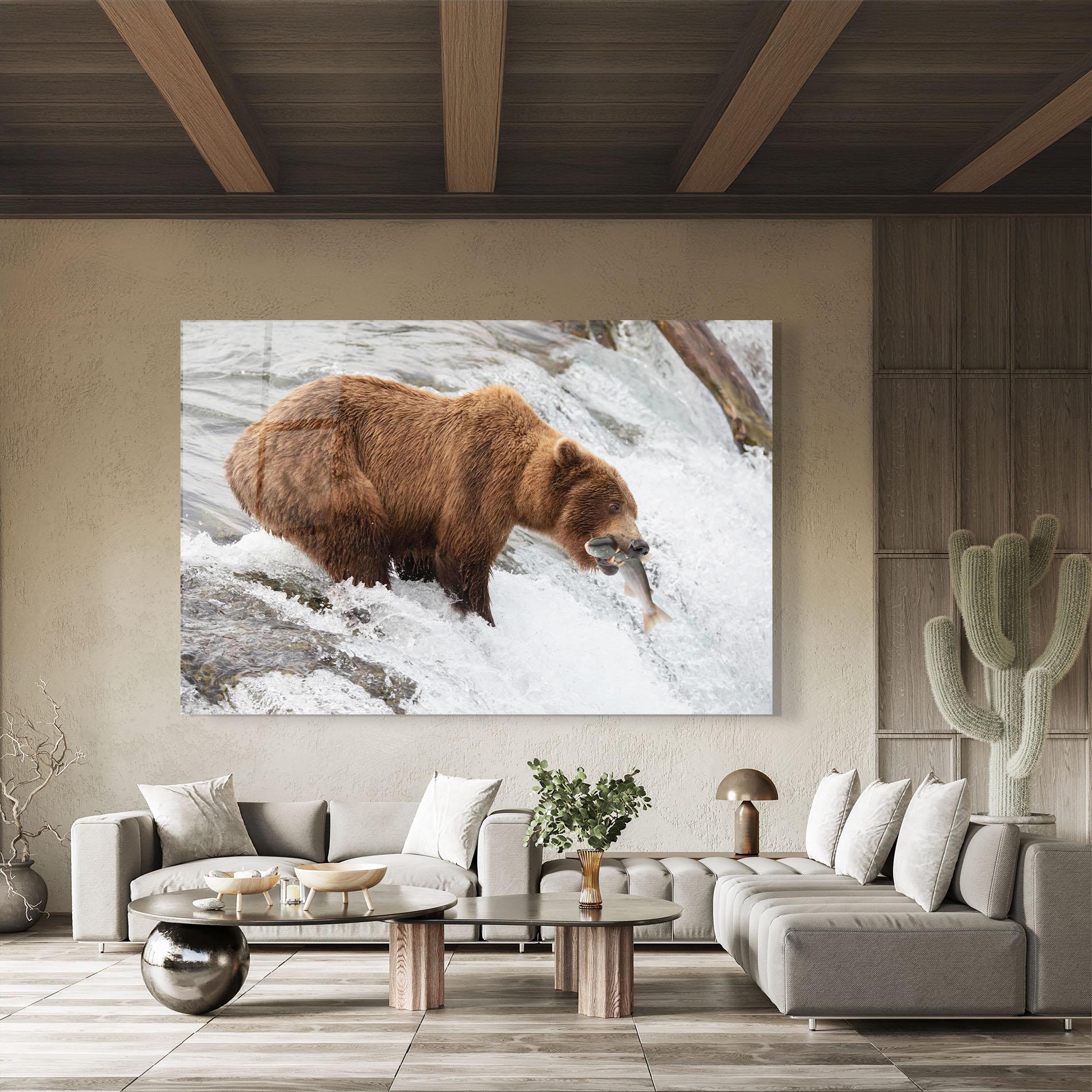 Üvegkép Bear Hunting mockup 8