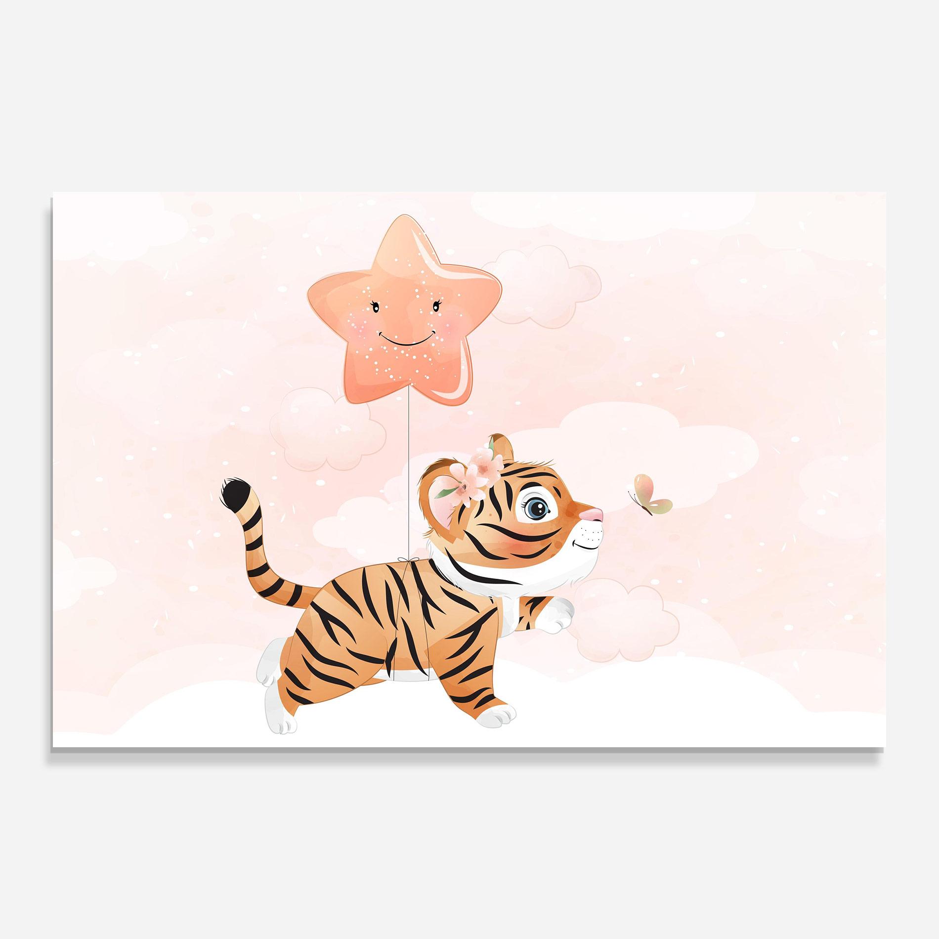 Üvegkép Baby Tiger Art mockup 0