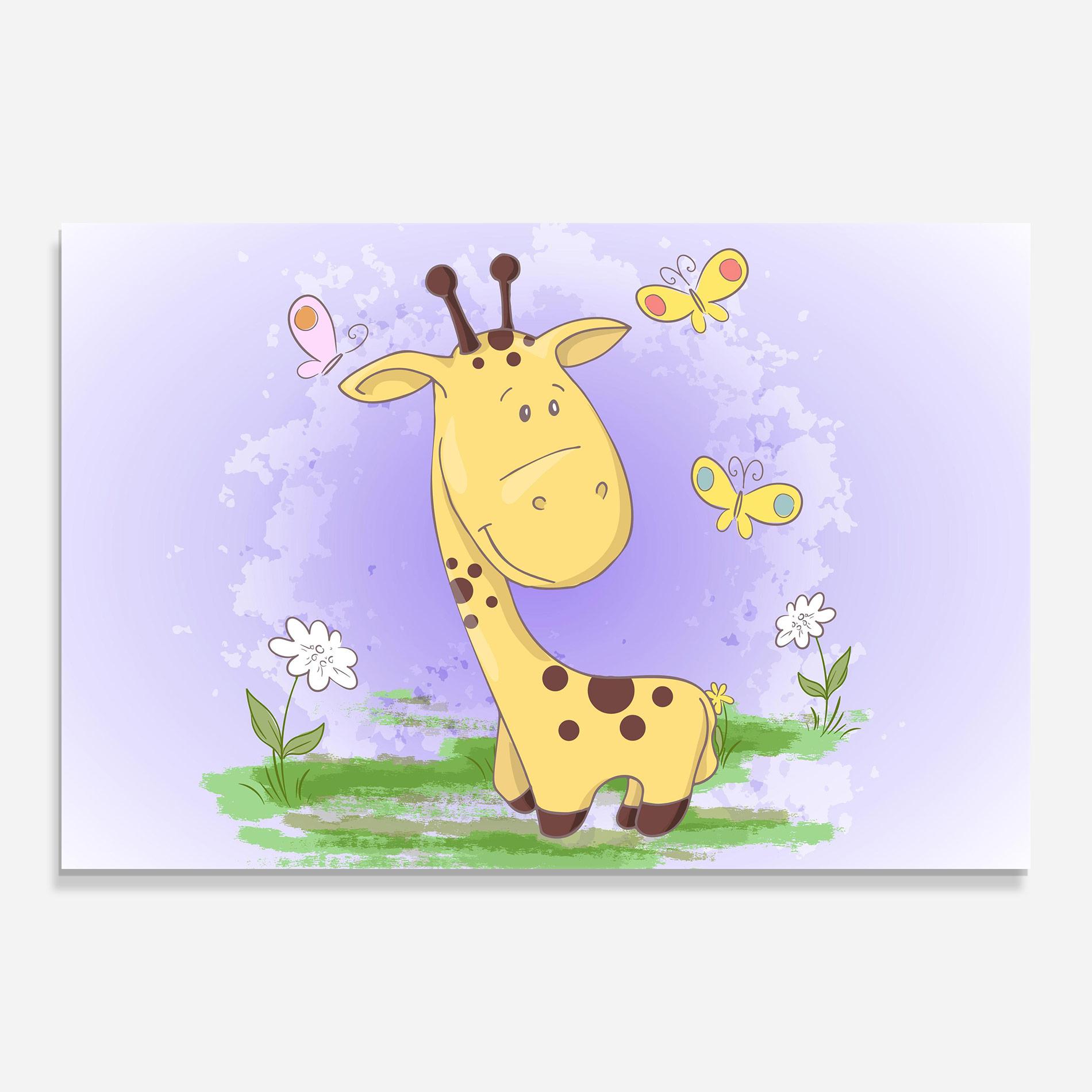 Üvegkép Cute Giraffe mockup 0