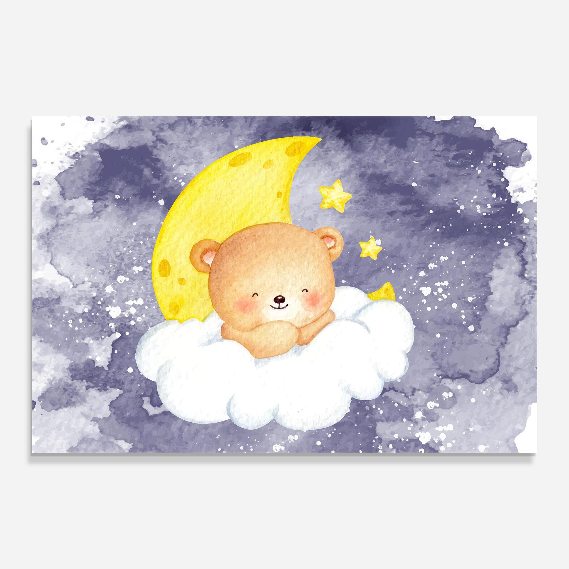 Üvegkép Sleepy Bear mockup 0