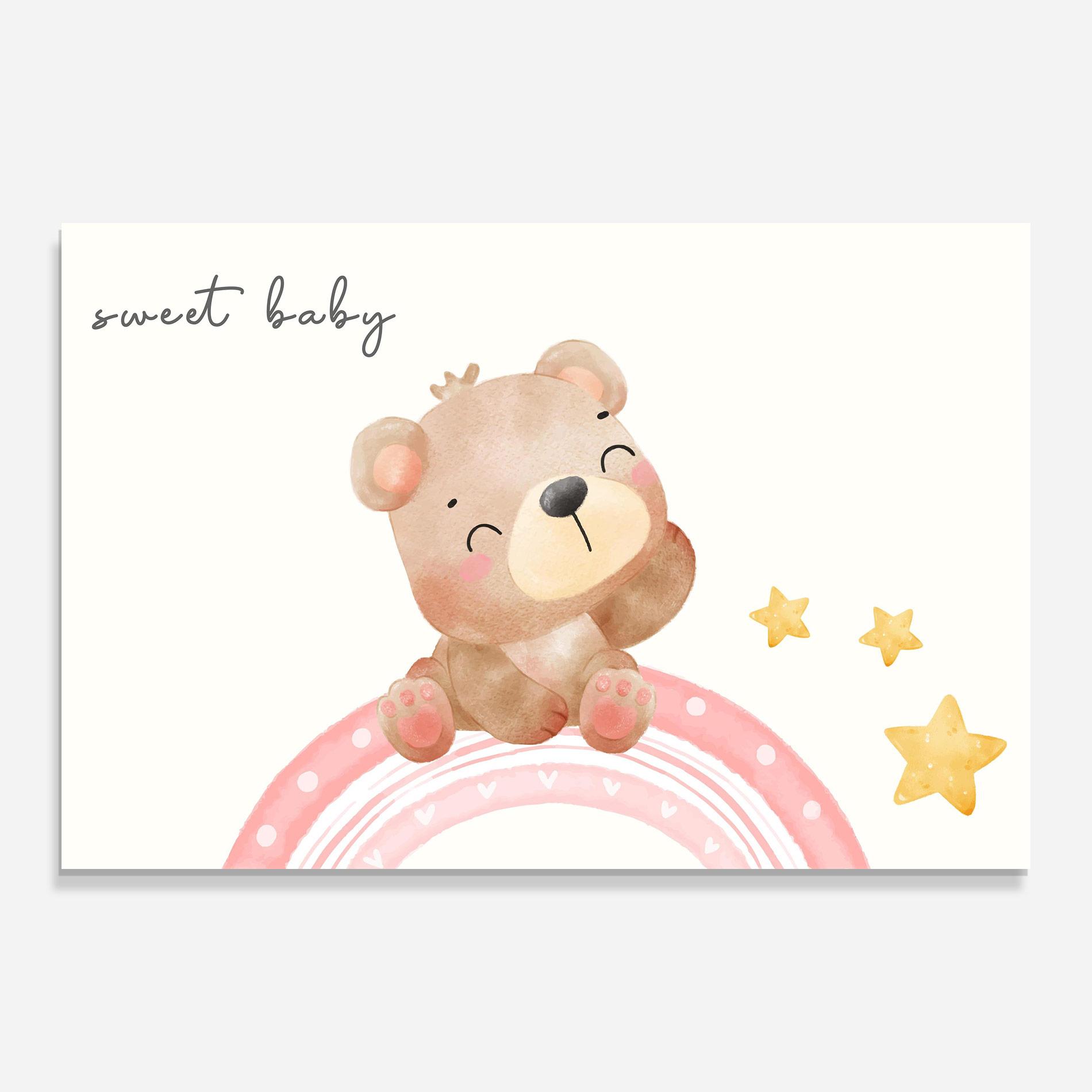 Üvegkép Sweet Baby Bear mockup 0