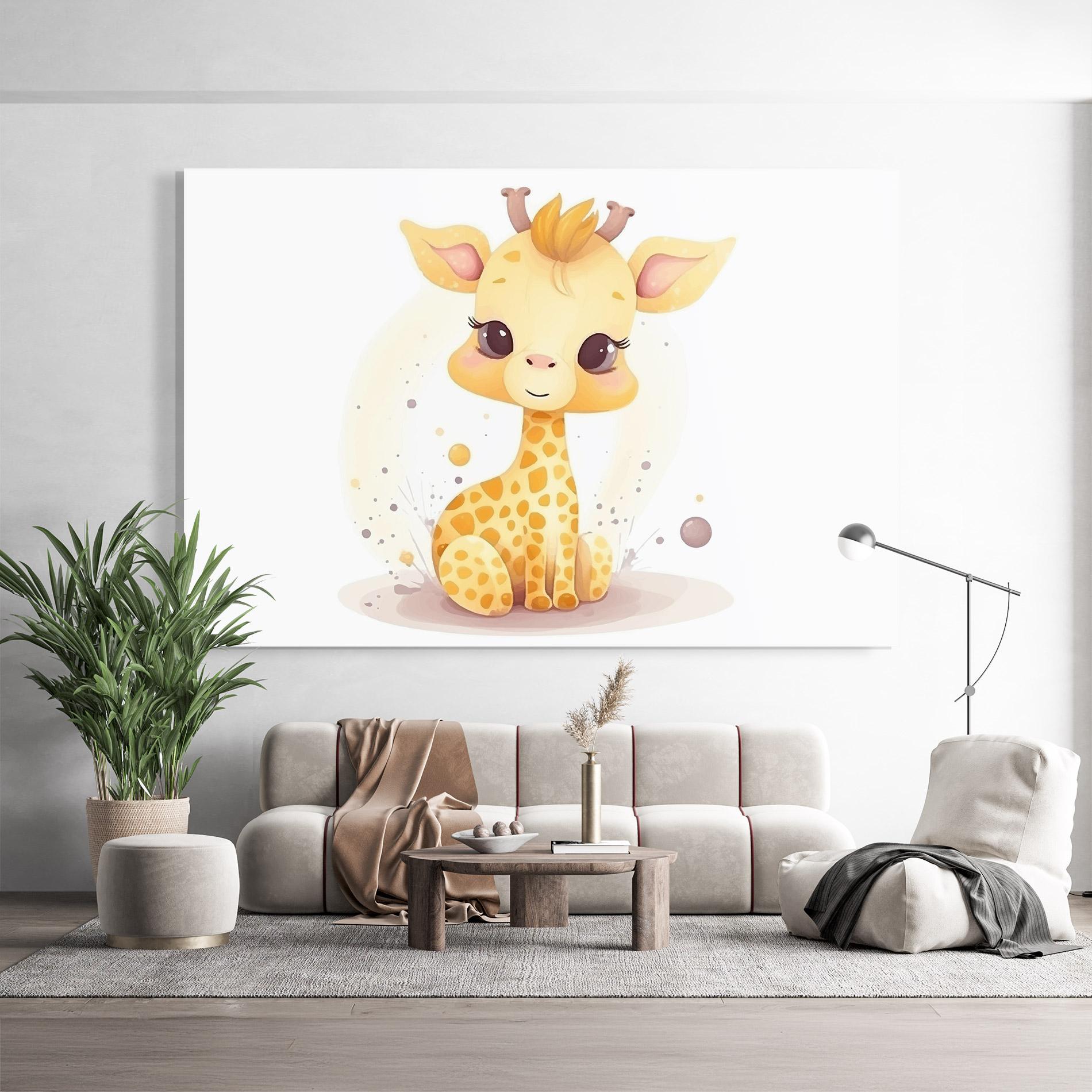 Üvegkép Adorable Giraffe mockup 9