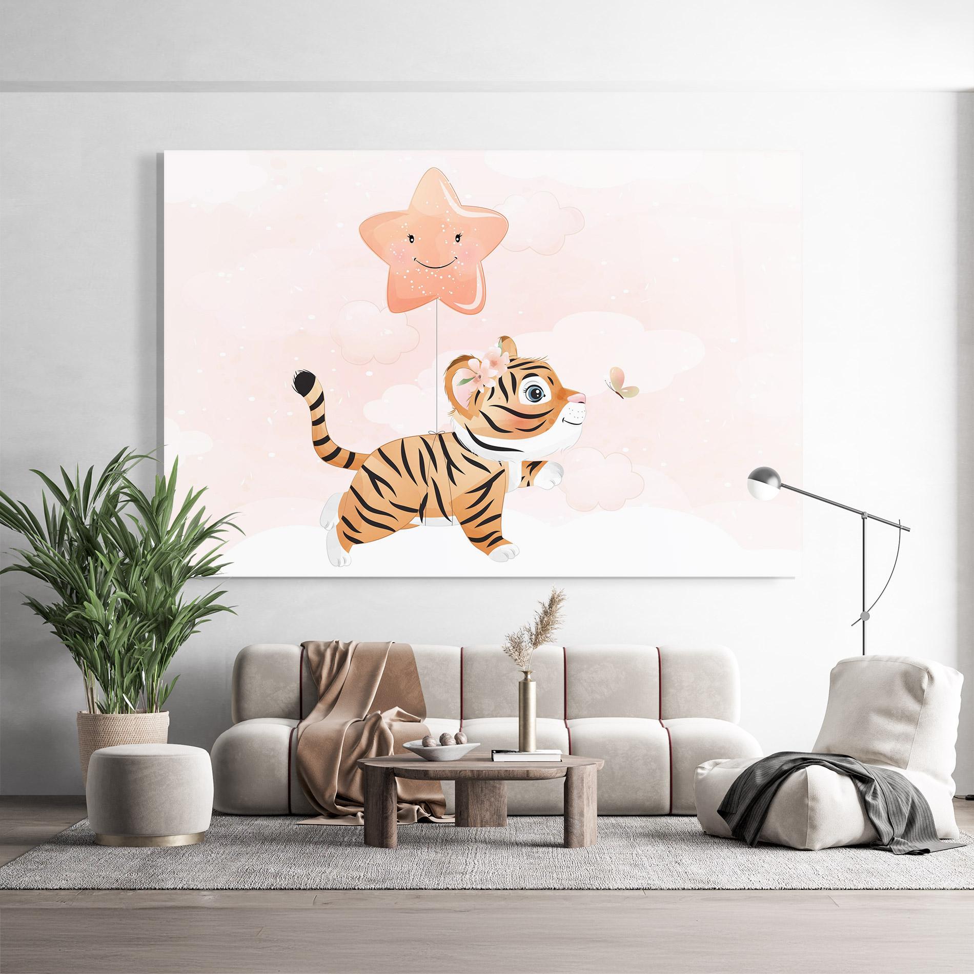 Üvegkép Baby Tiger Art mockup 9