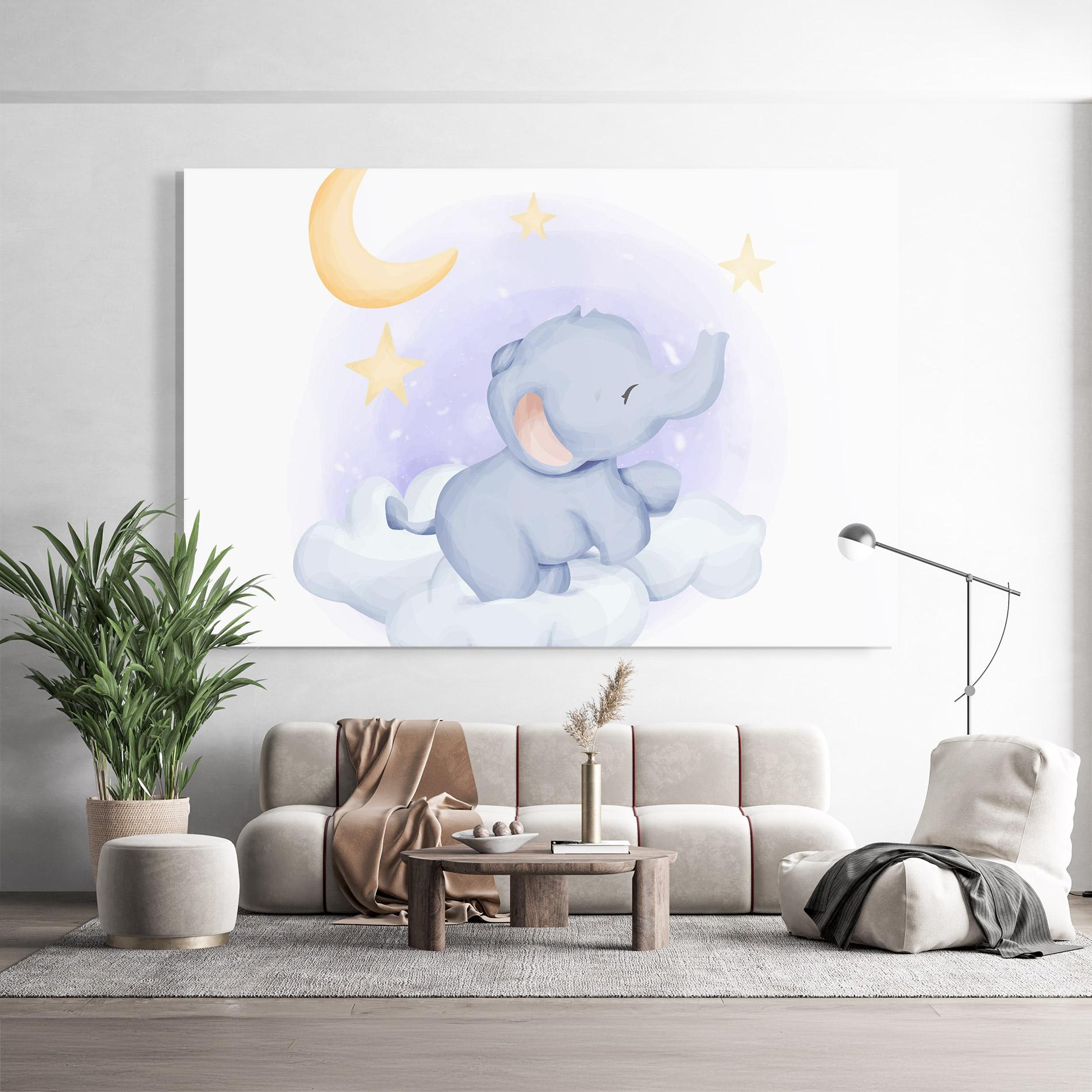 Üvegkép Elephant Moon mockup 9