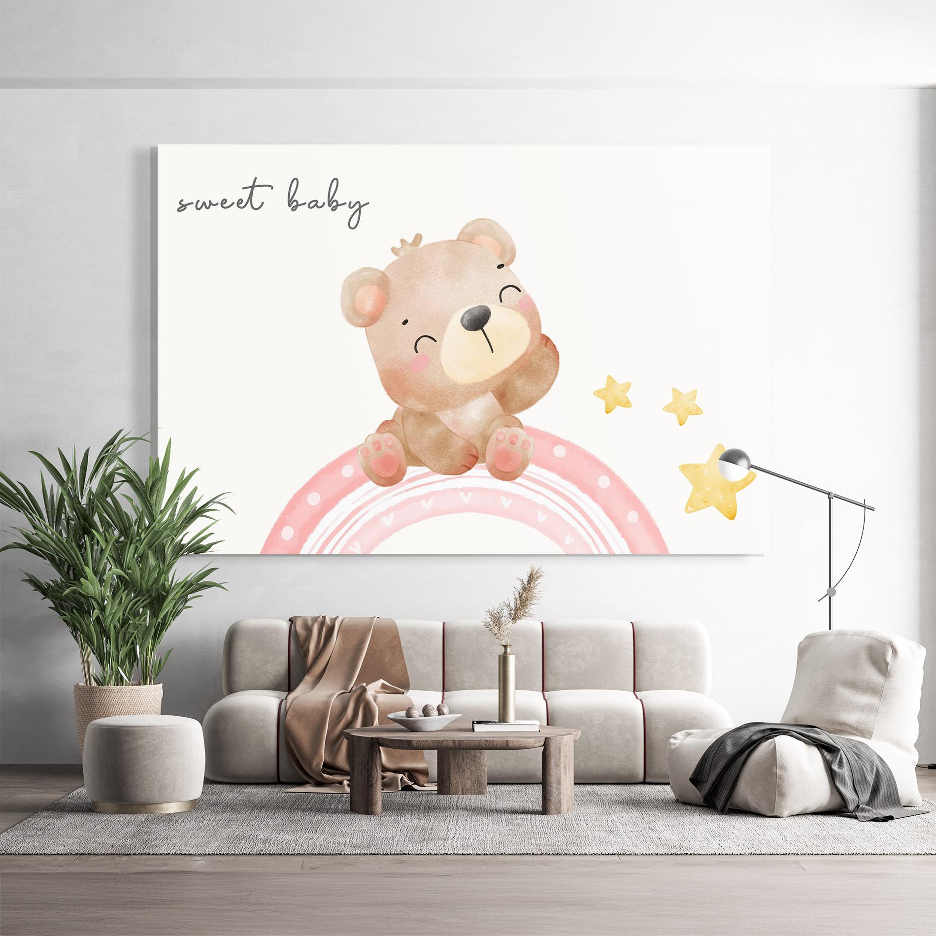 Üvegkép Sweet Baby Bear mockup 9