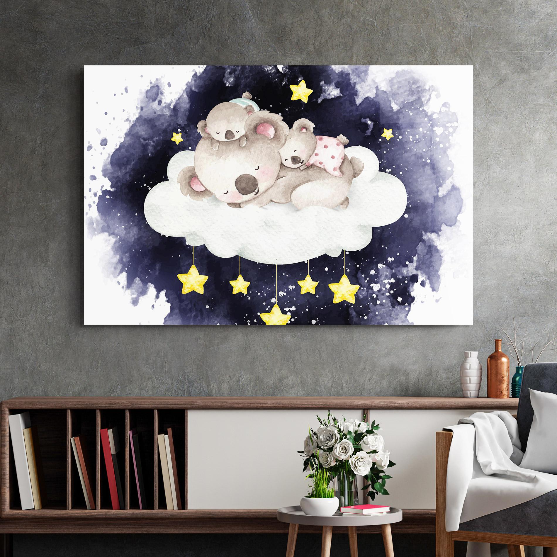 Üvegkép Baby Koala Sleeping mockup 2