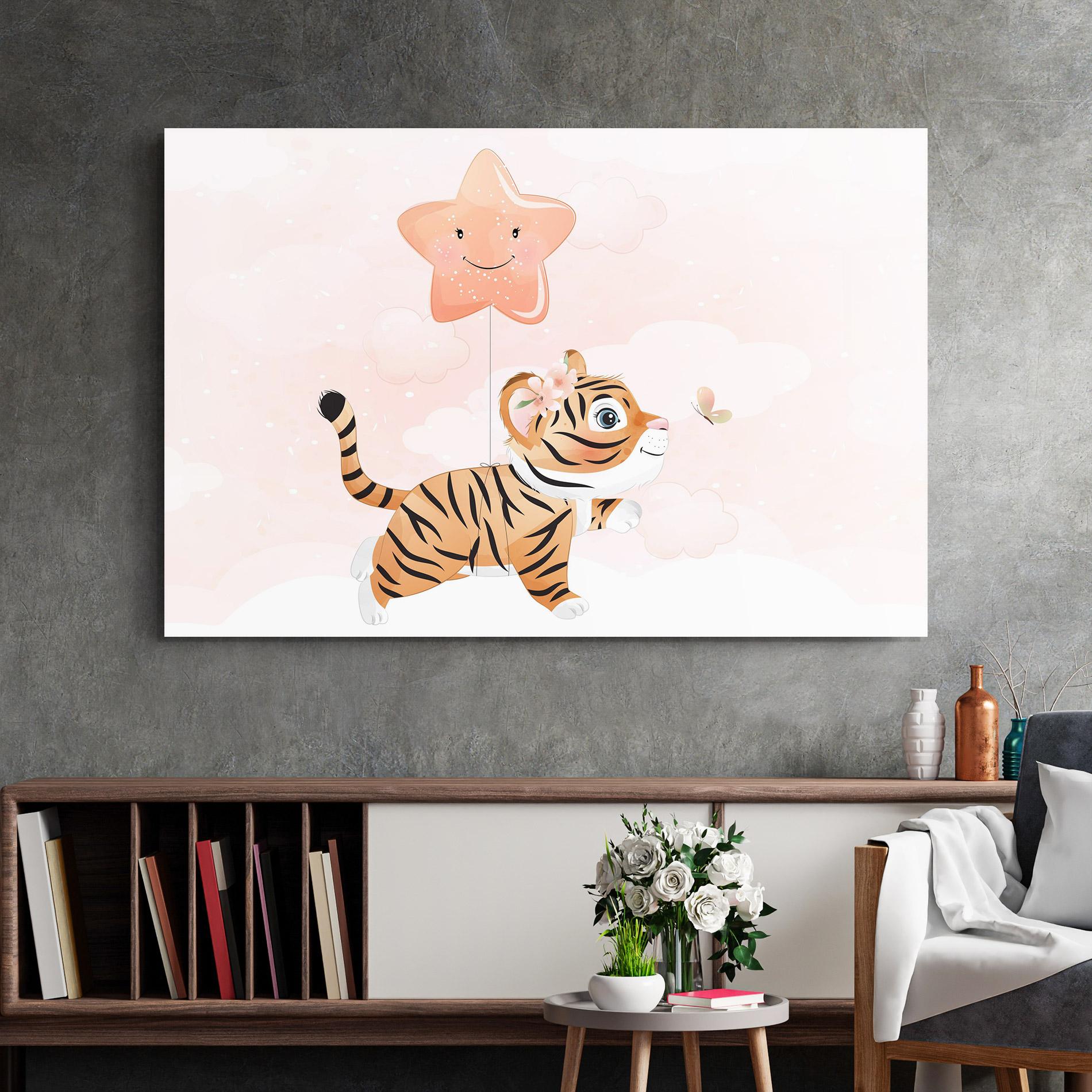 Üvegkép Baby Tiger Art mockup 2