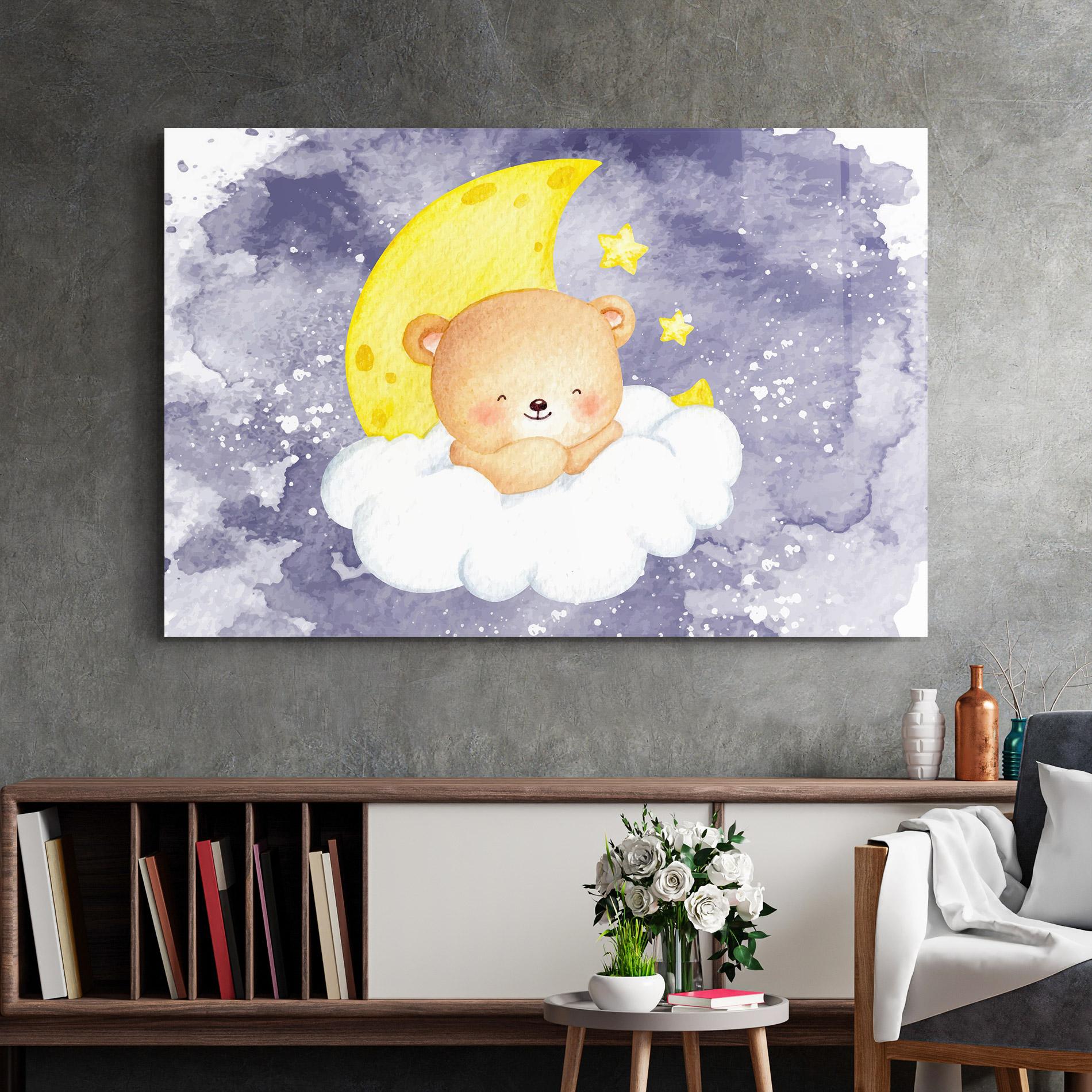 Üvegkép Sleepy Bear mockup 2