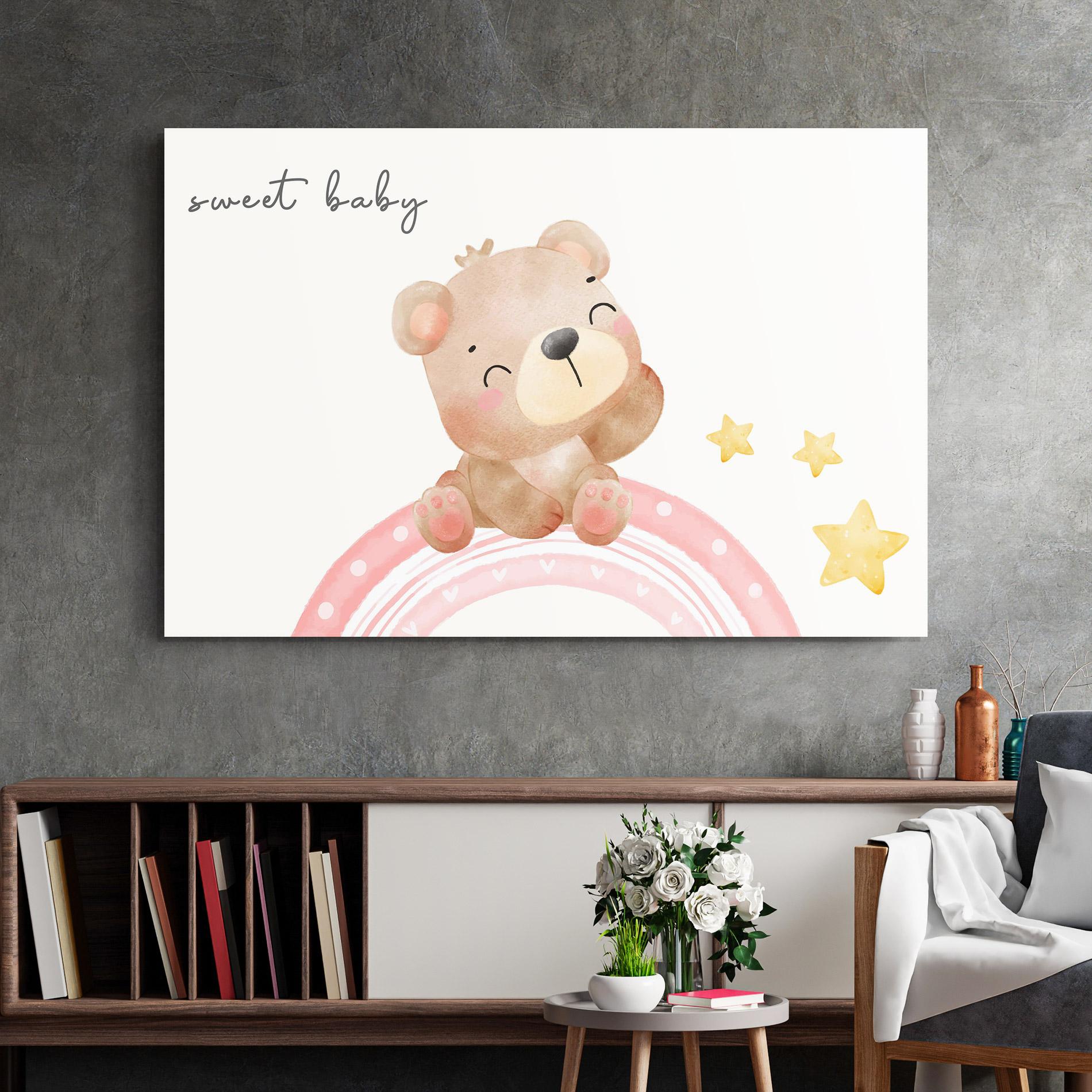 Üvegkép Sweet Baby Bear mockup 2