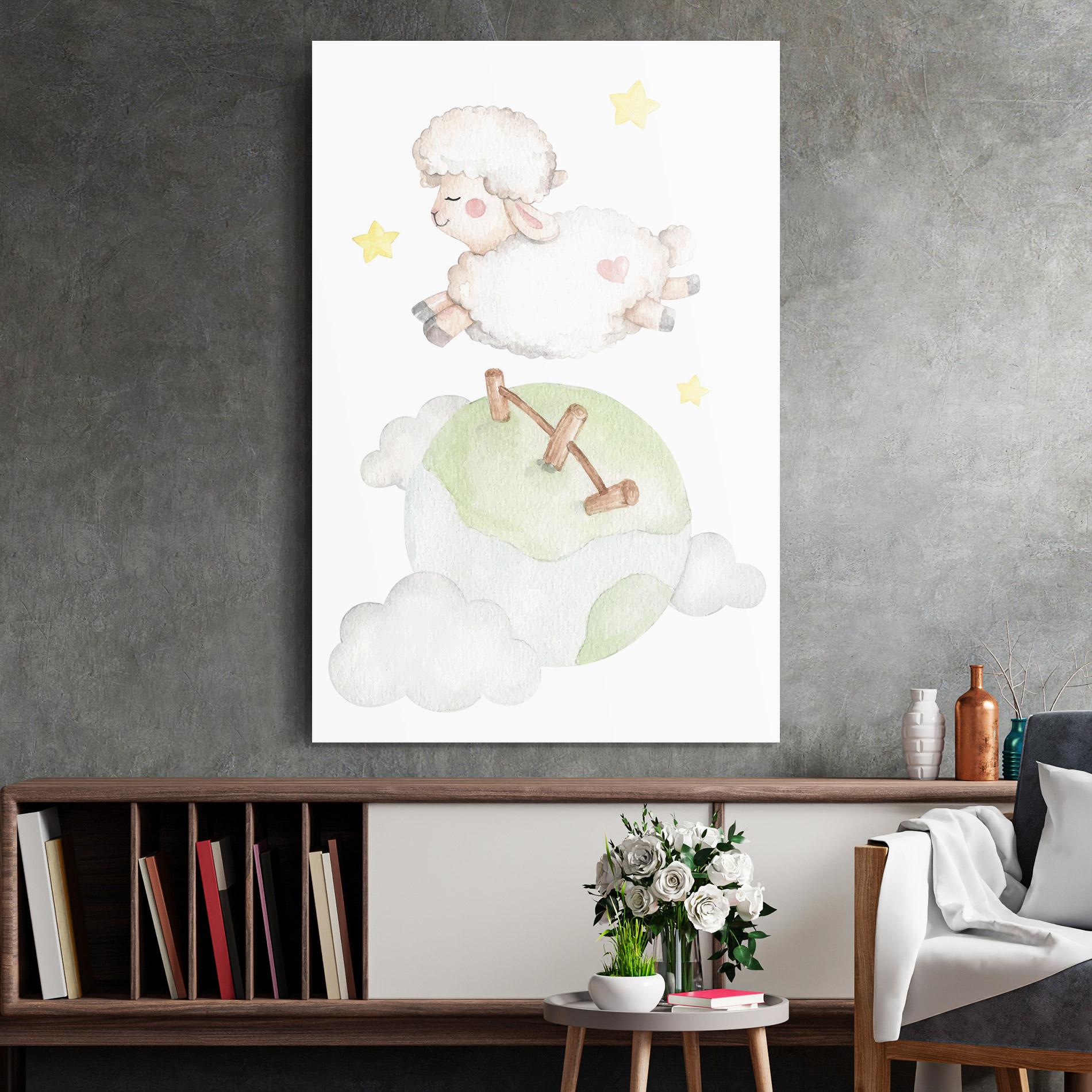 Üvegkép Sheep Jump mockup 2