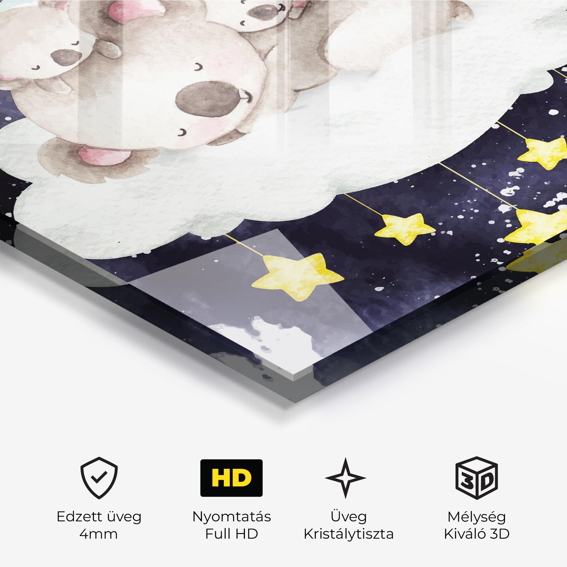 Üvegkép Baby Koala Sleeping mockup 3