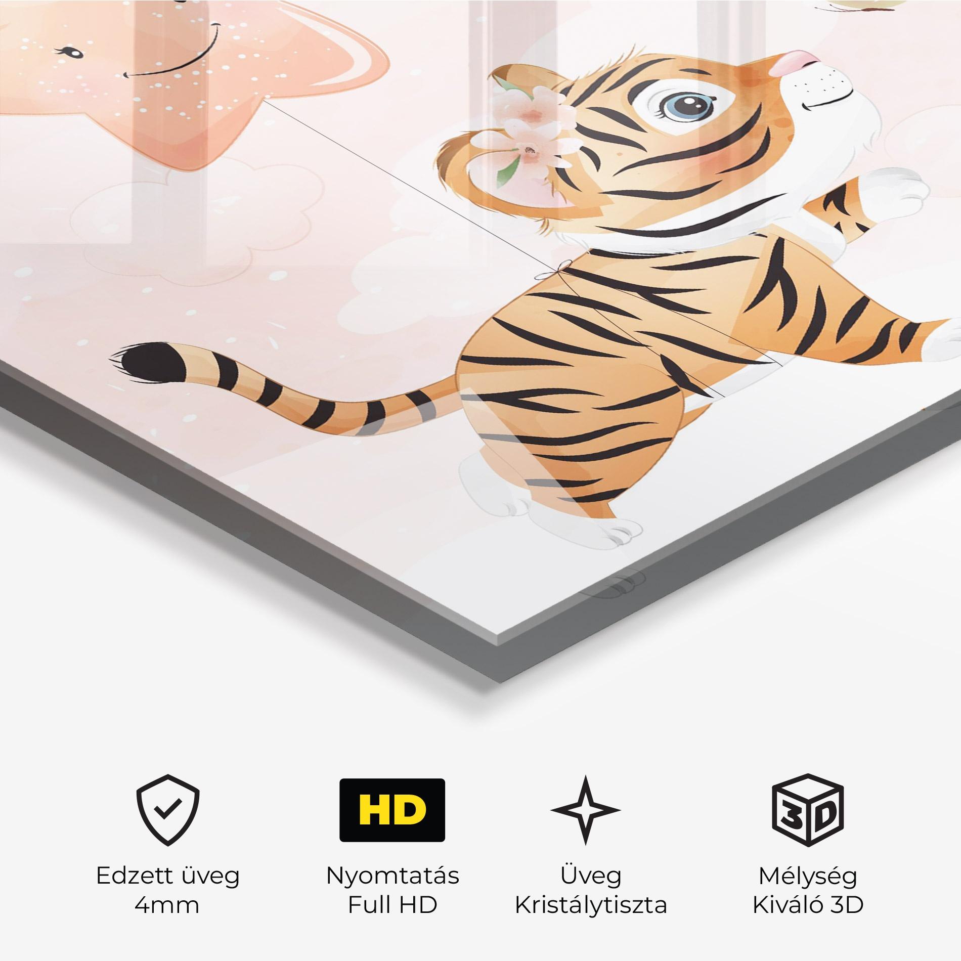 Üvegkép Baby Tiger Art mockup 3