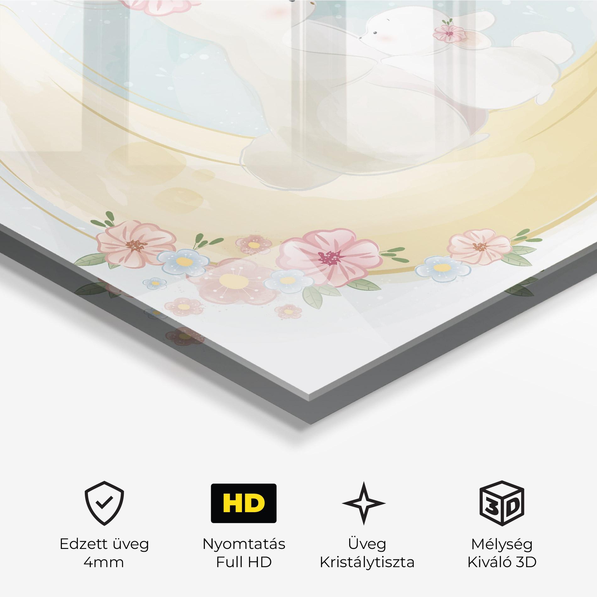Üvegkép Bunny Moon mockup 3