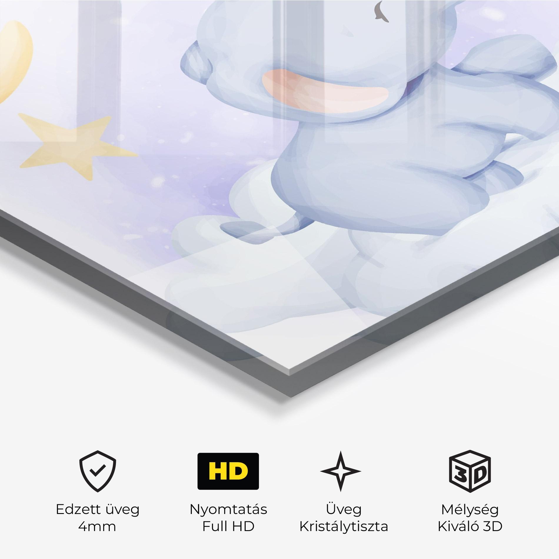 Üvegkép Elephant Moon mockup 3