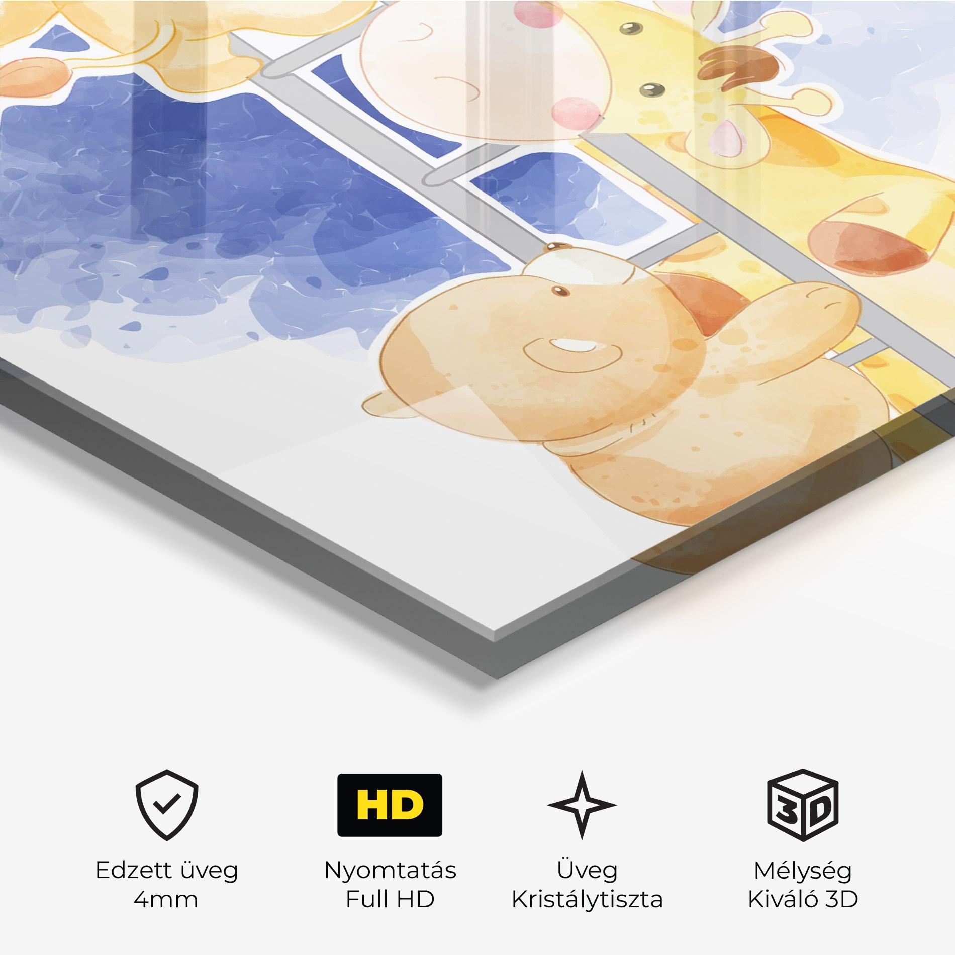 Üvegkép Lion Moon mockup 3