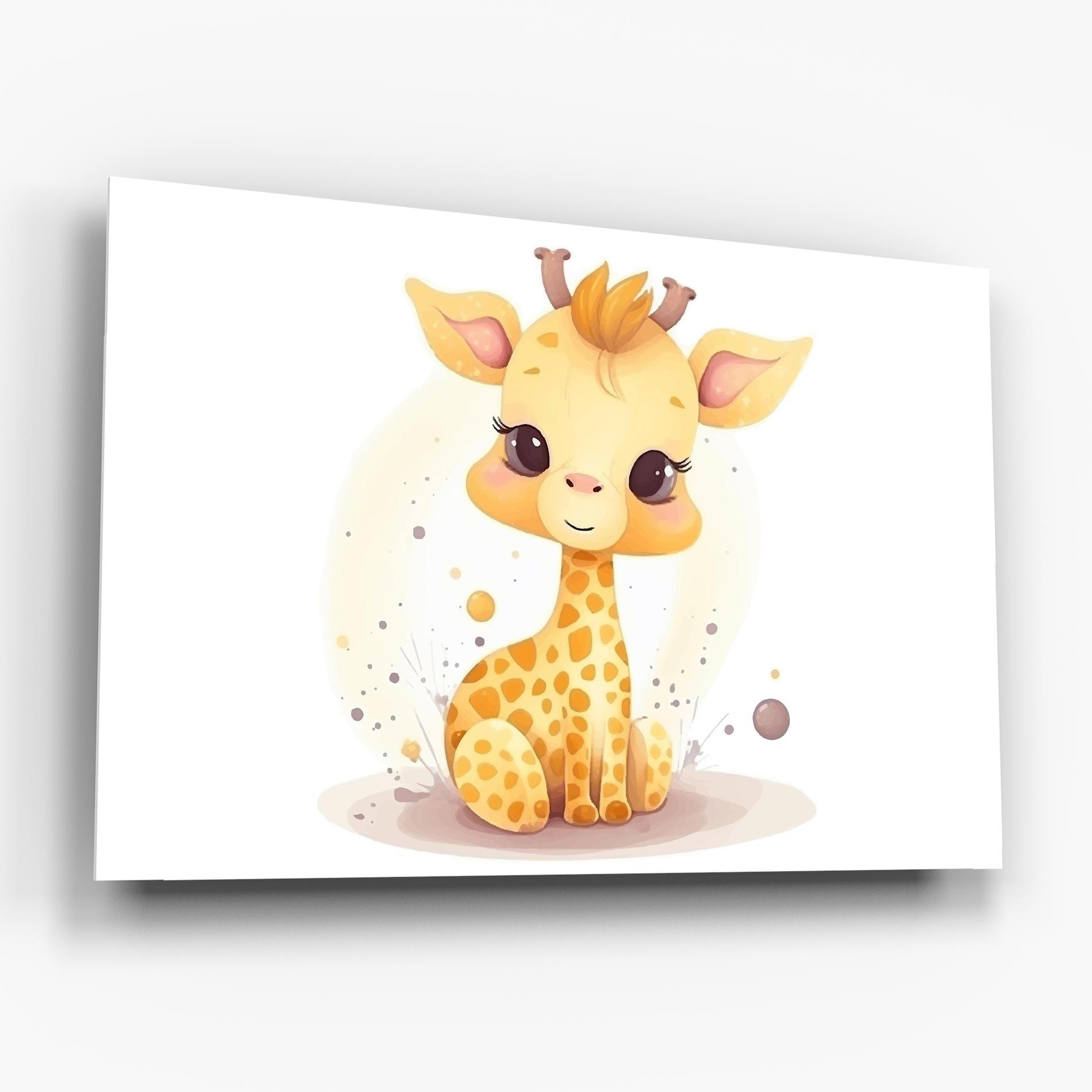 Üvegkép Adorable Giraffe mockup 6