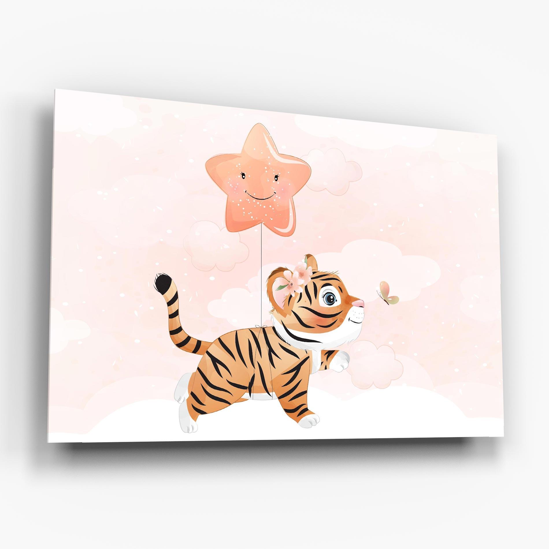 Üvegkép Baby Tiger Art mockup 6