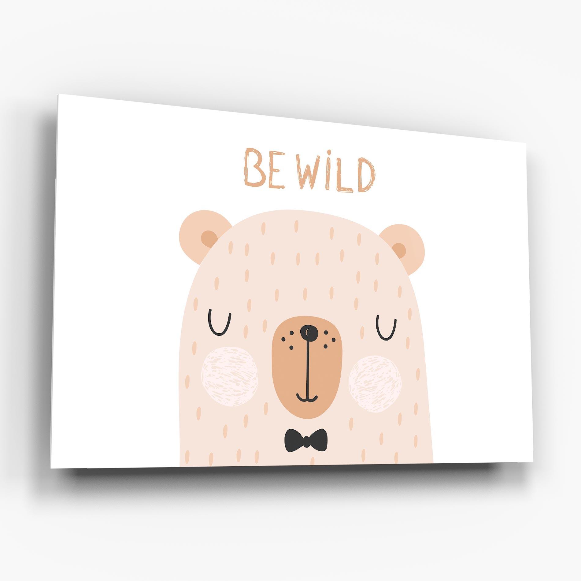 Üvegkép Bear Be Wild mockup 6