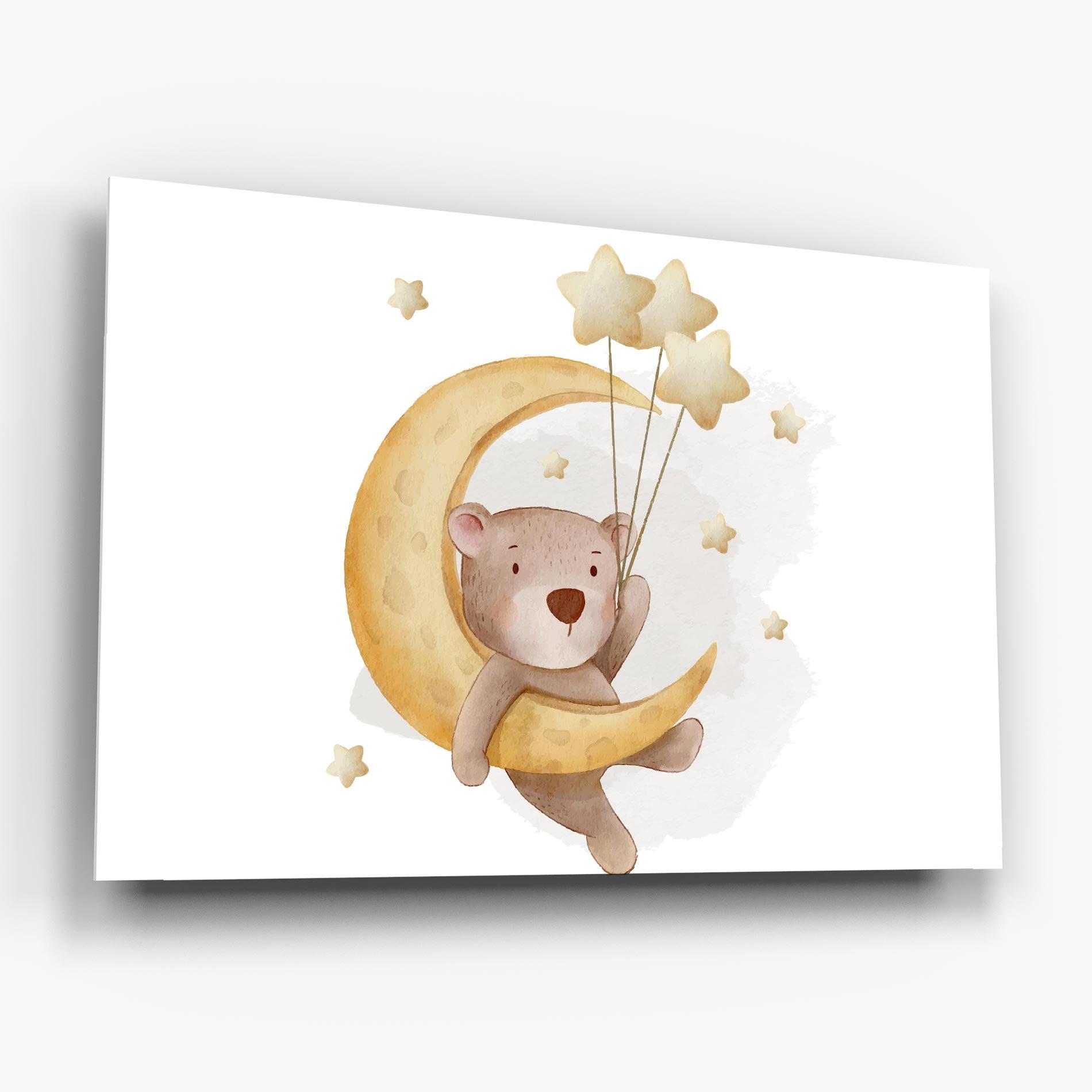 Üvegkép Bear Moon mockup 6