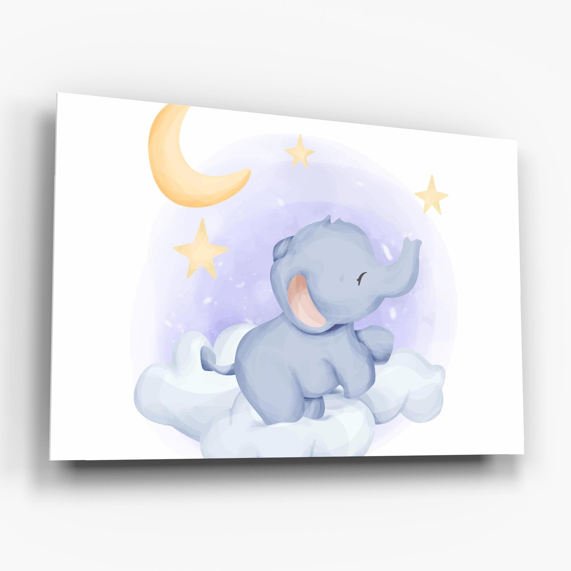 Üvegkép Elephant Moon mockup 6