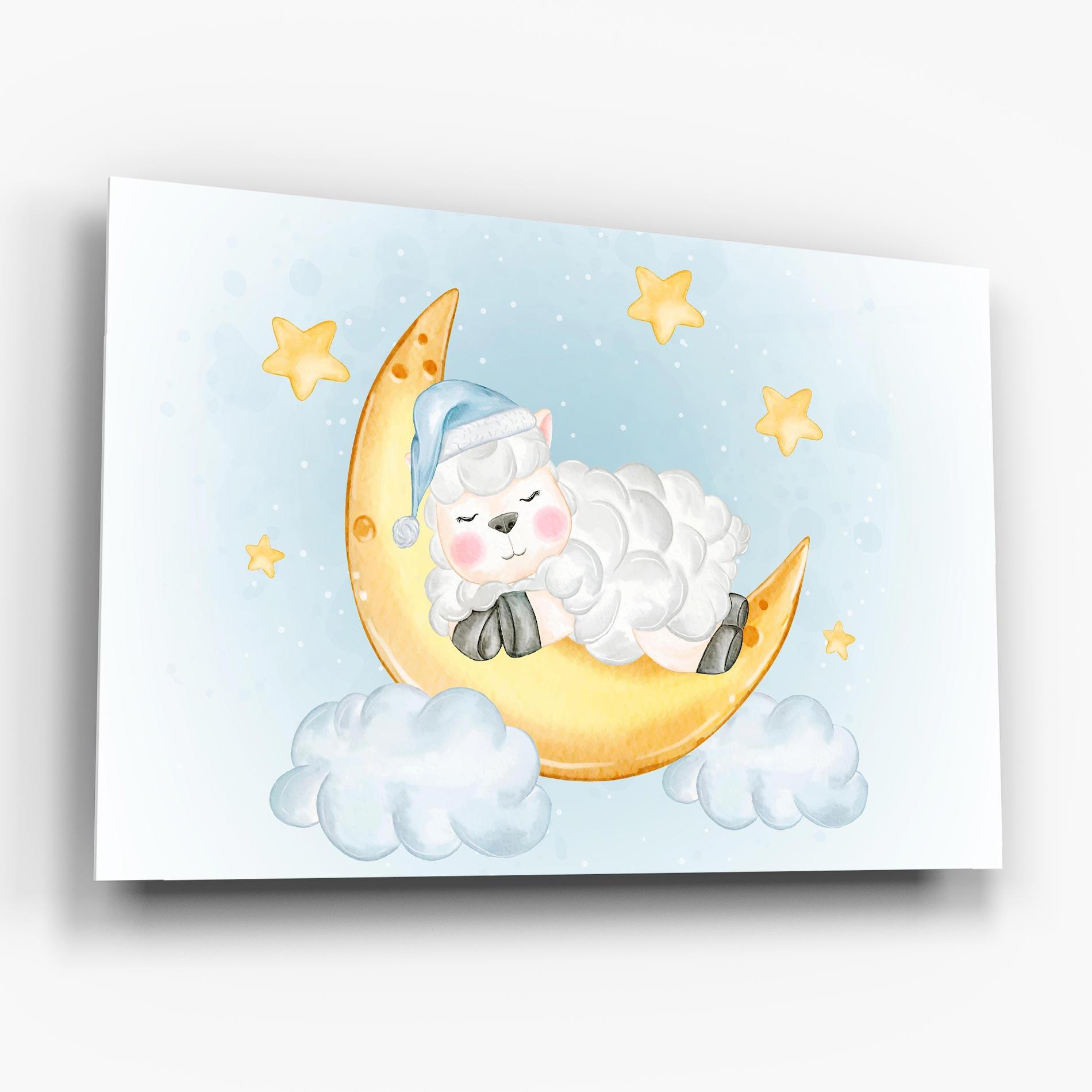 Üvegkép Sheep Sleeping mockup 6