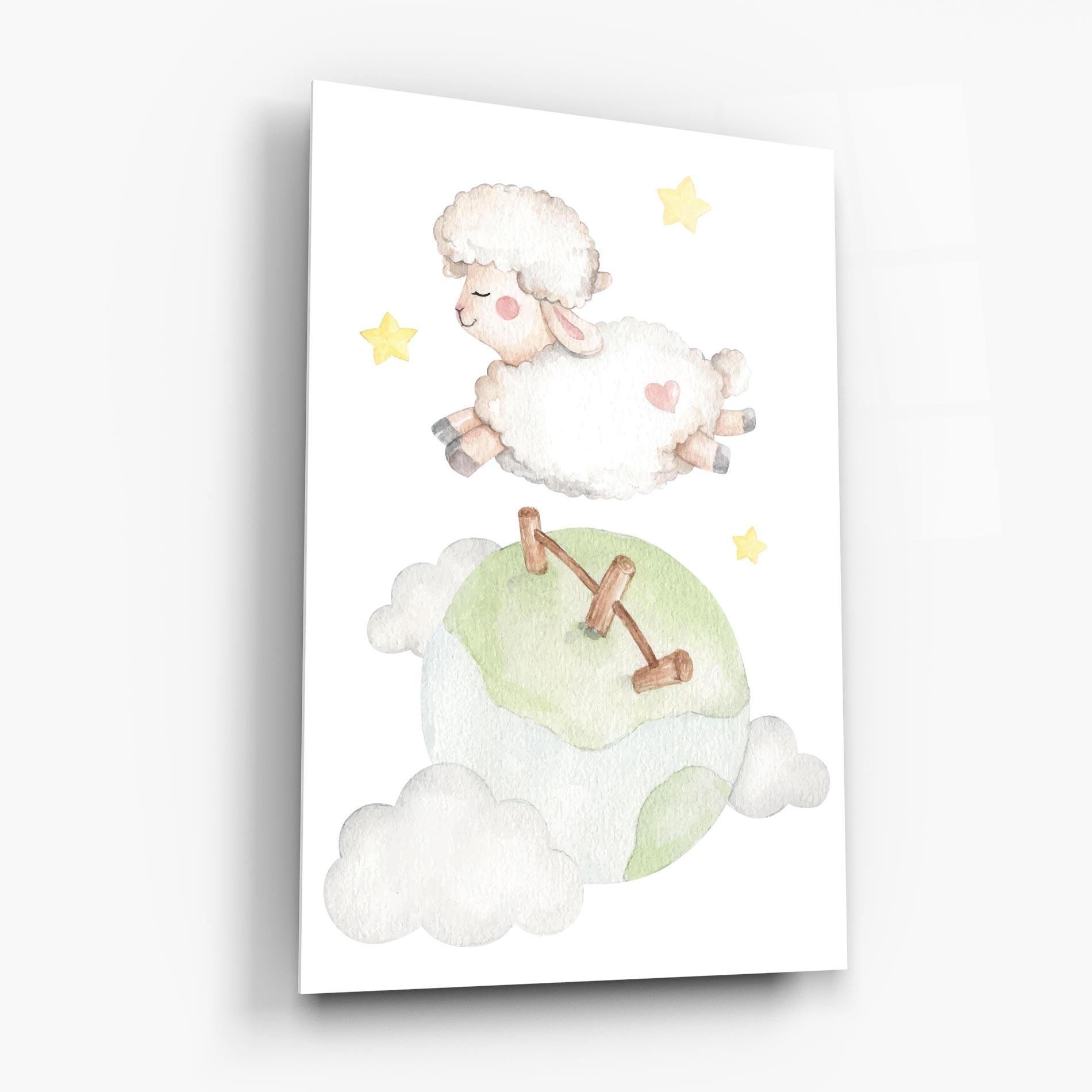 Üvegkép Sheep Jump mockup 6