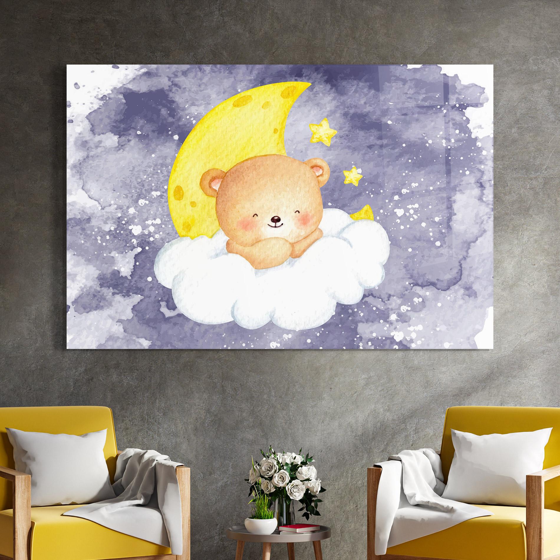 Üvegkép Sleepy Bear mockup 4