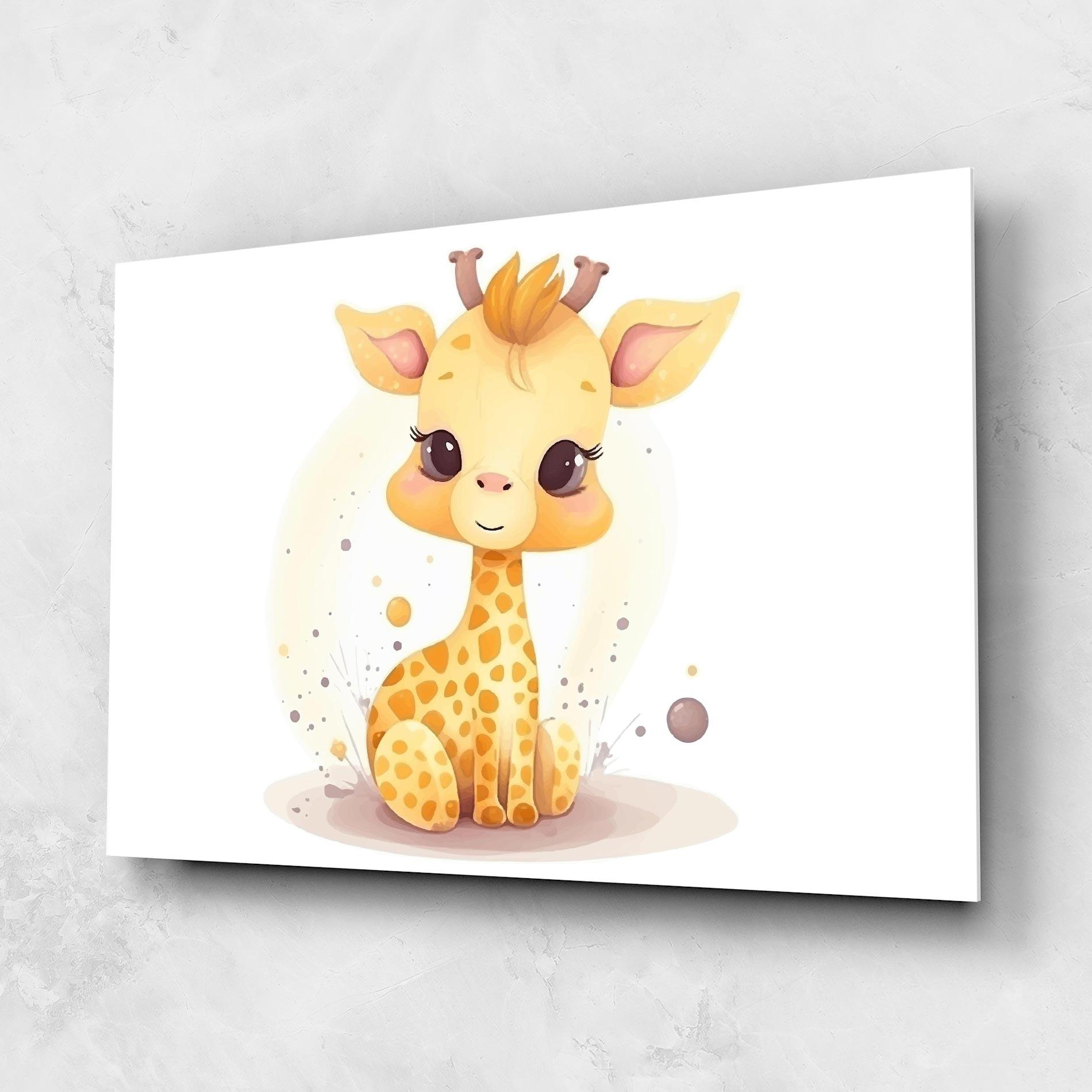 Üvegkép Adorable Giraffe mockup 1