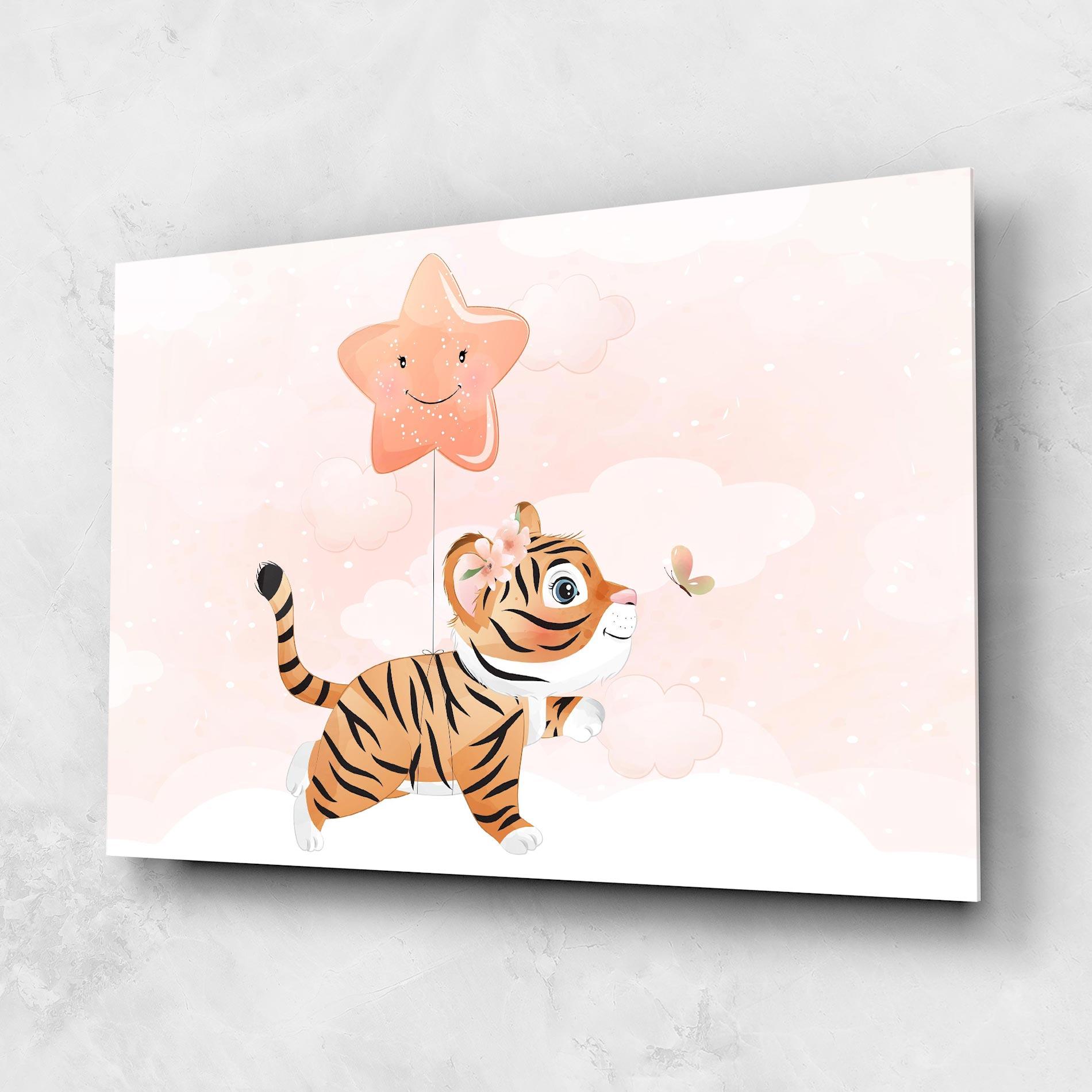 Üvegkép Baby Tiger Art mockup 1