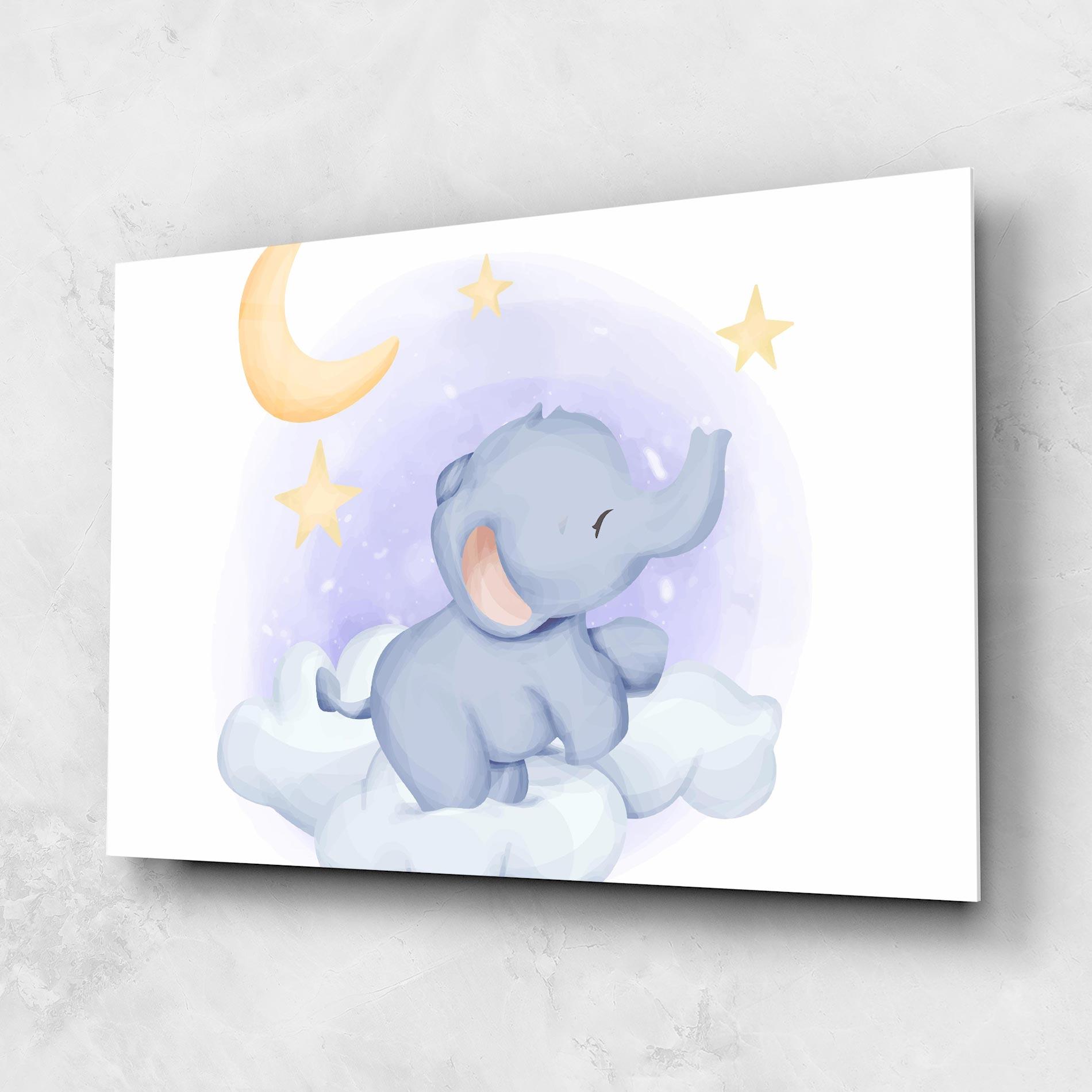 Üvegkép Elephant Moon mockup 1
