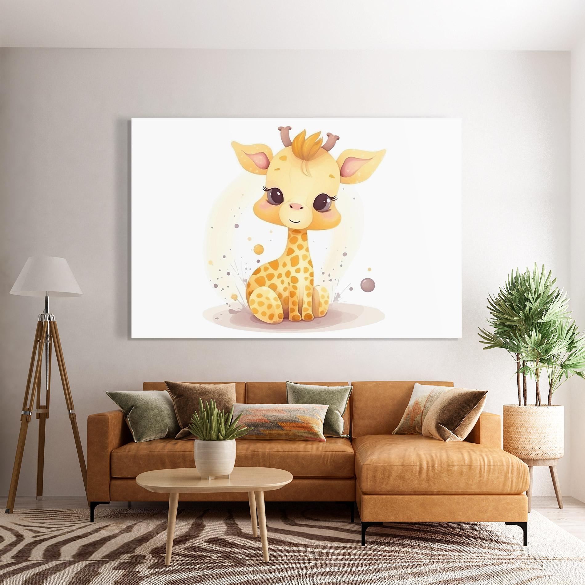 Üvegkép Adorable Giraffe mockup 7