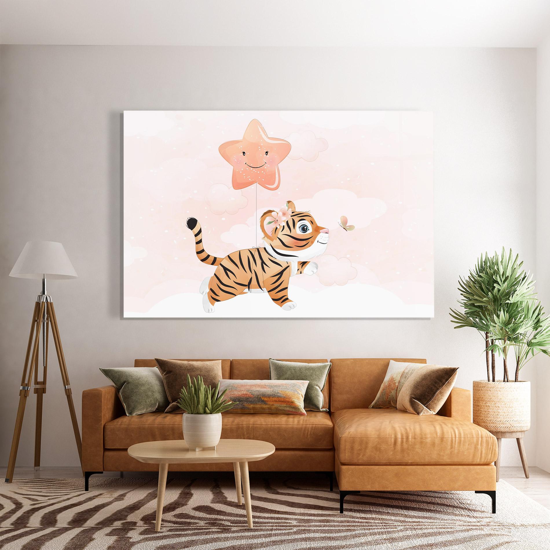 Üvegkép Baby Tiger Art mockup 7