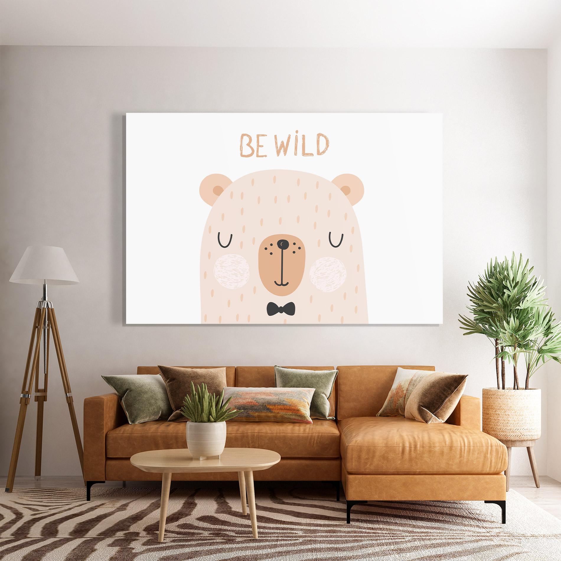 Üvegkép Bear Be Wild mockup 7