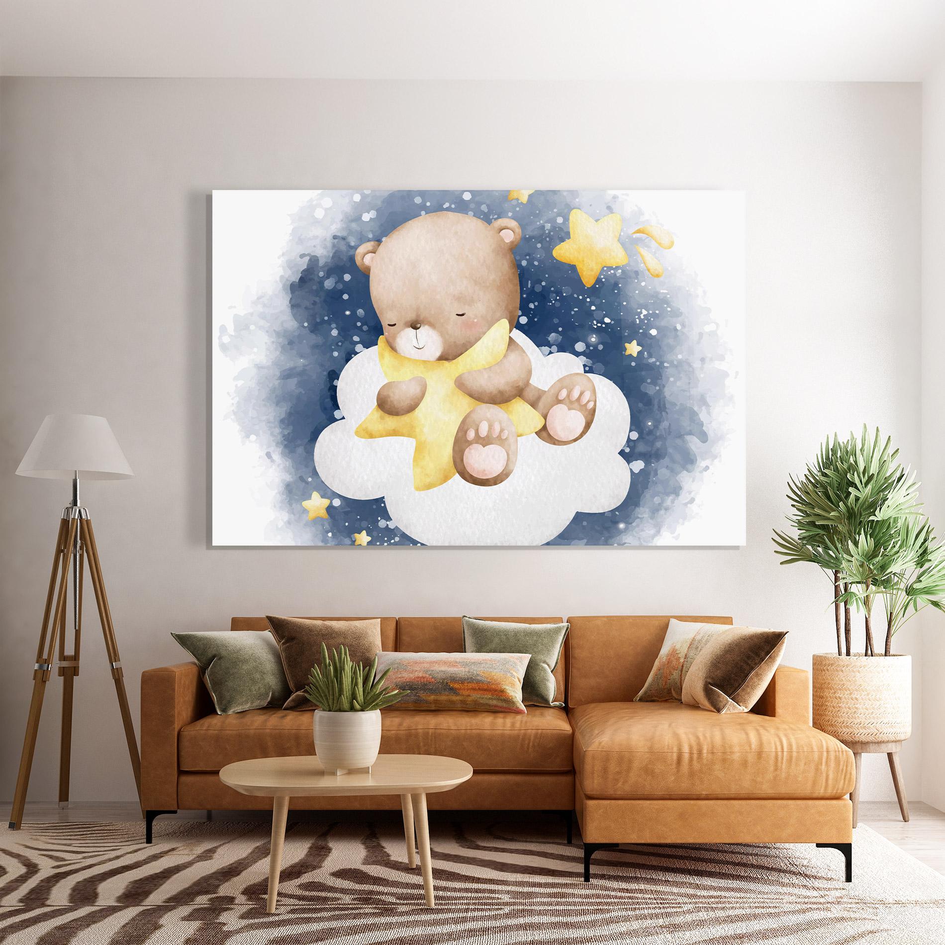 Üvegkép Bear Cloud Star mockup 7