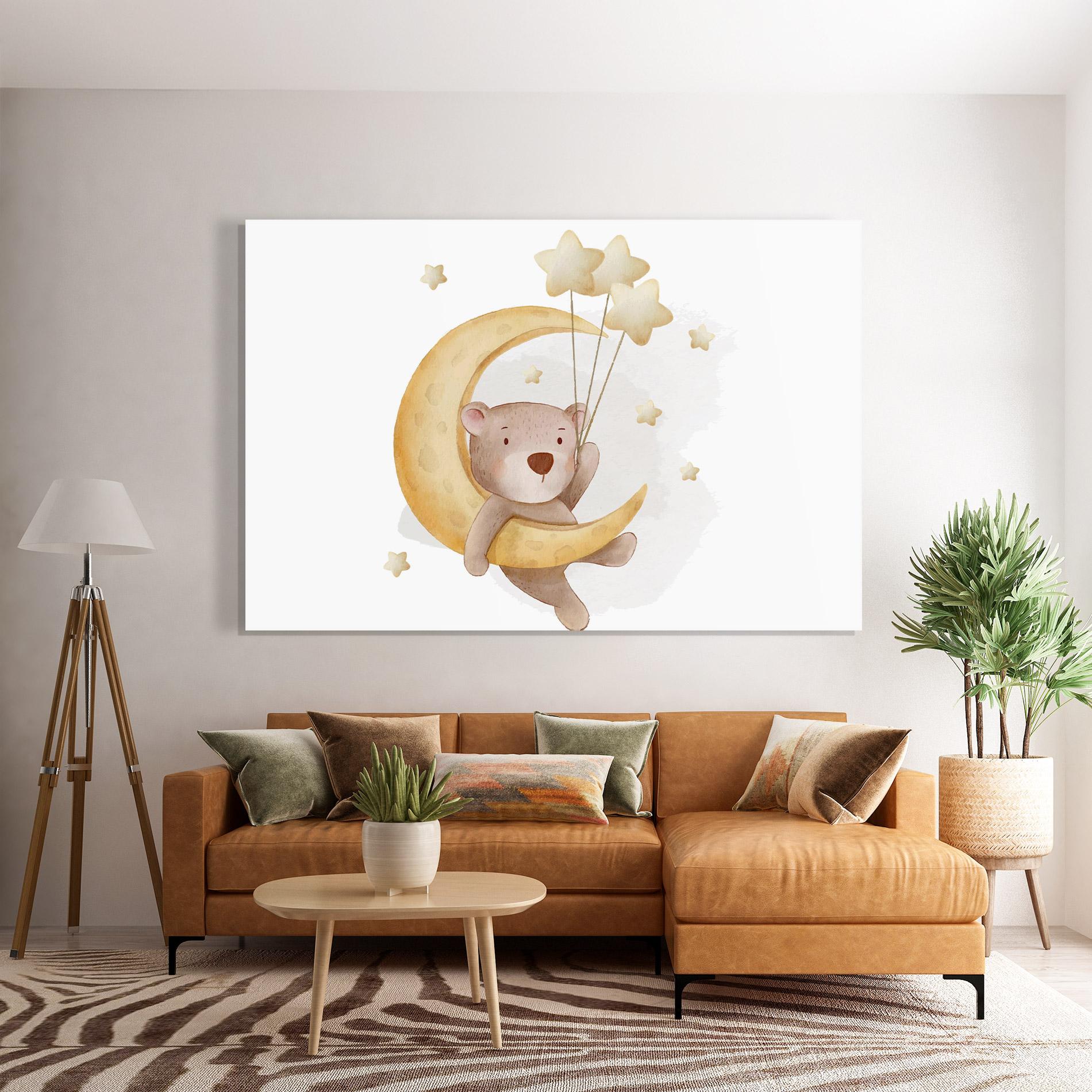 Üvegkép Bear Moon mockup 7