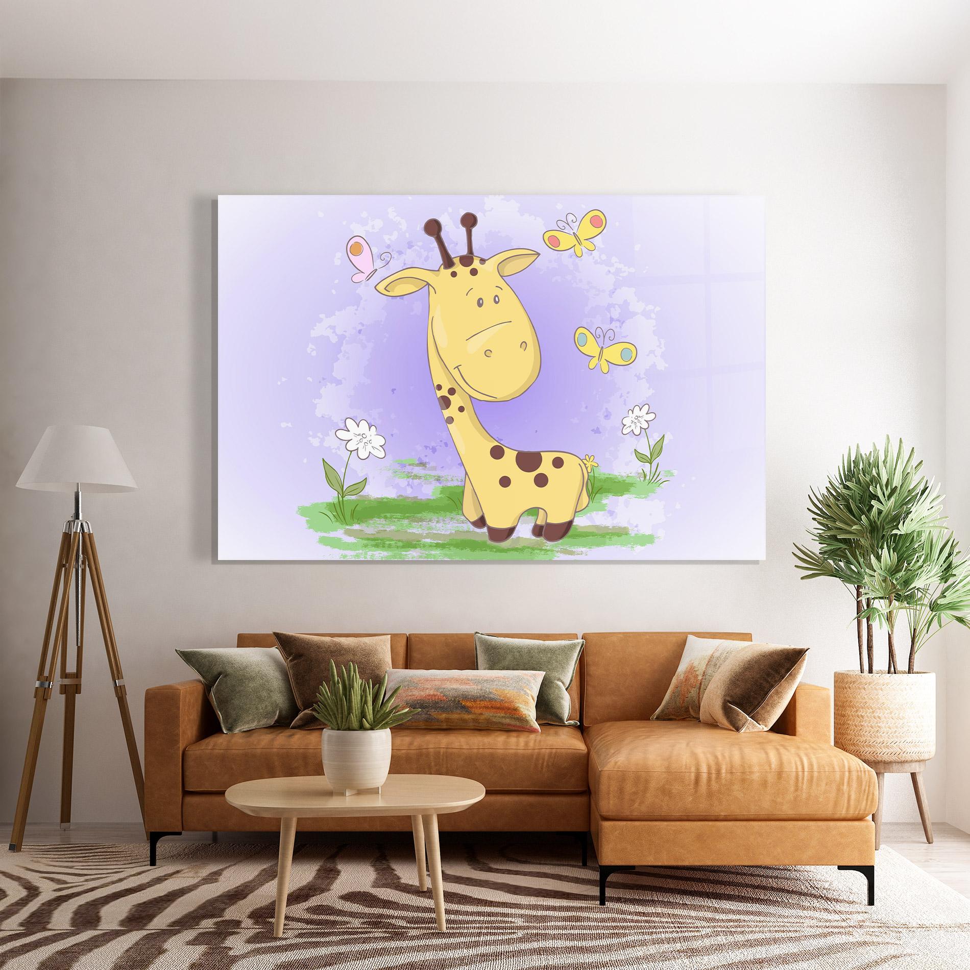 Üvegkép Cute Giraffe mockup 7