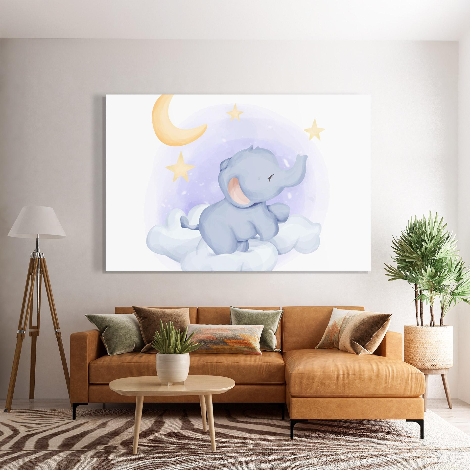 Üvegkép Elephant Moon mockup 7