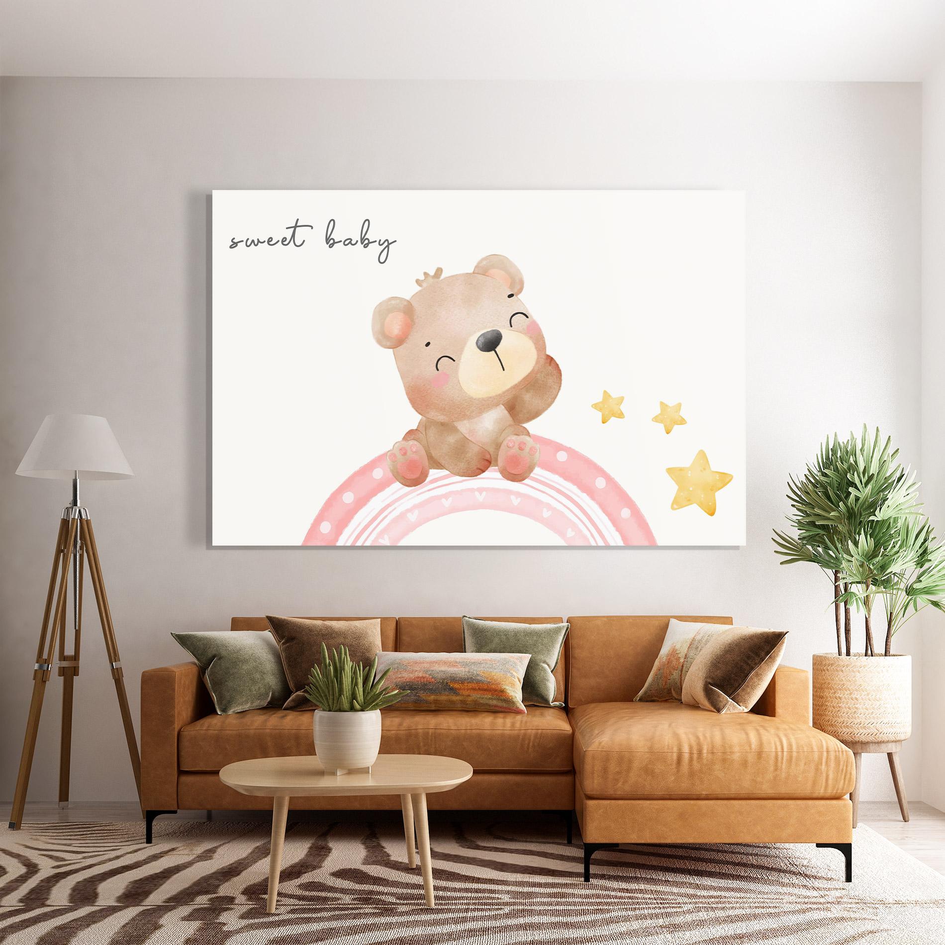 Üvegkép Sweet Baby Bear mockup 7