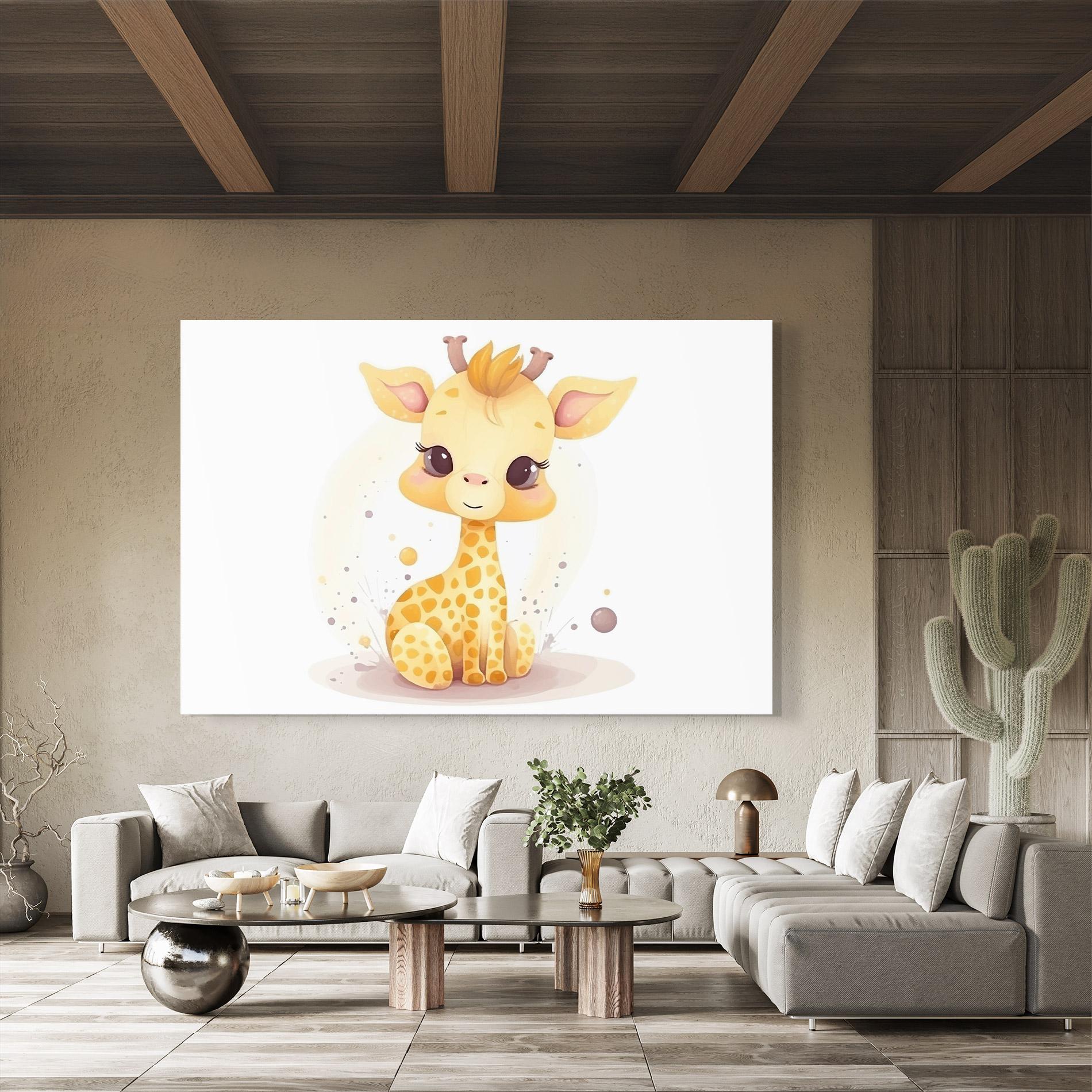 Üvegkép Adorable Giraffe mockup 8