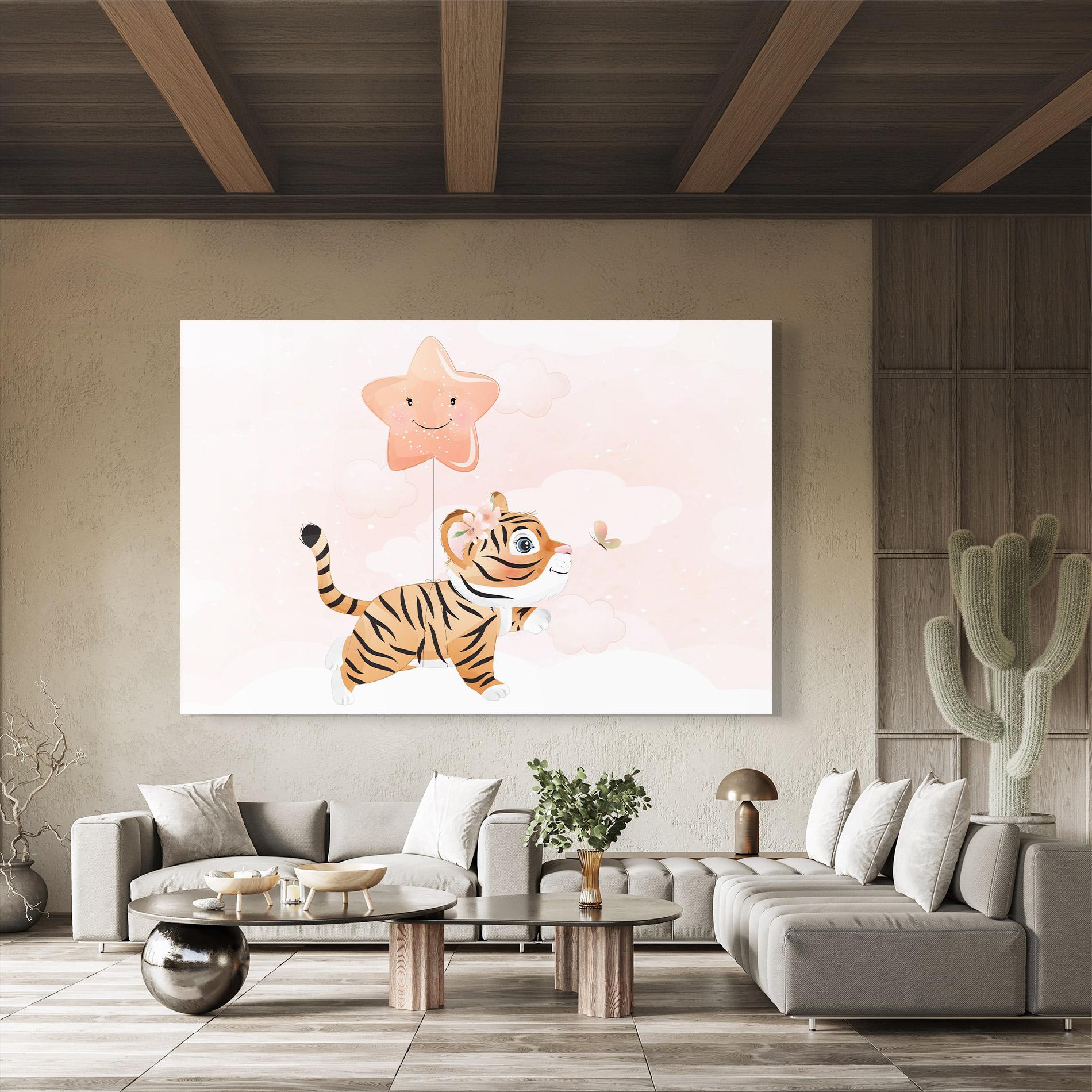 Üvegkép Baby Tiger Art mockup 8
