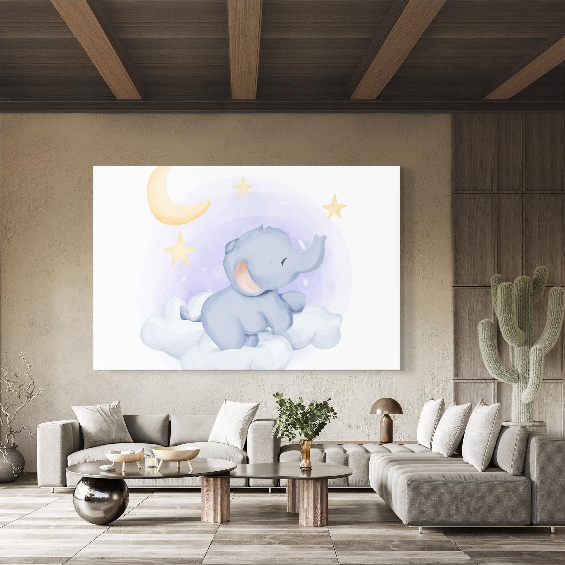 Üvegkép Elephant Moon mockup 8