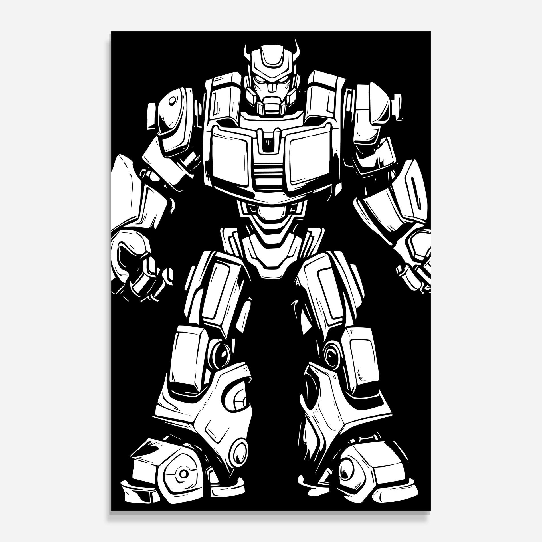 Üvegkép Robot Machine mockup 0