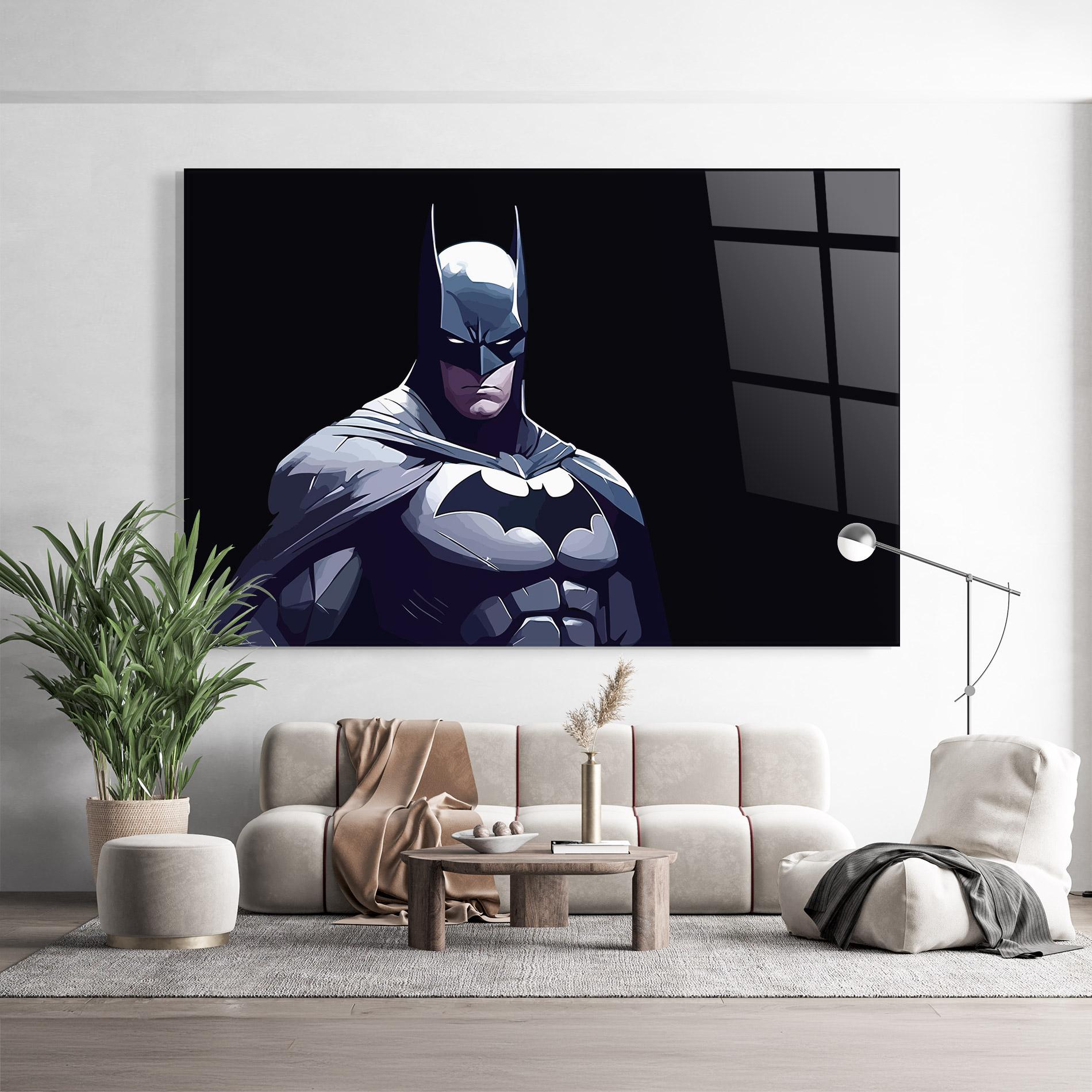 Üvegkép Batman Art mockup 9